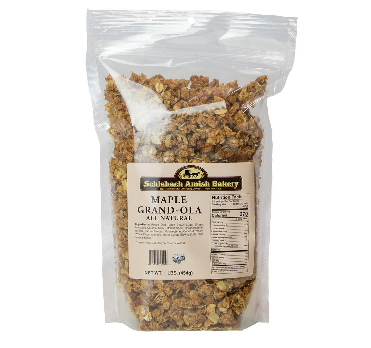 Natural Maple Grand-ola Granola 12/1lb