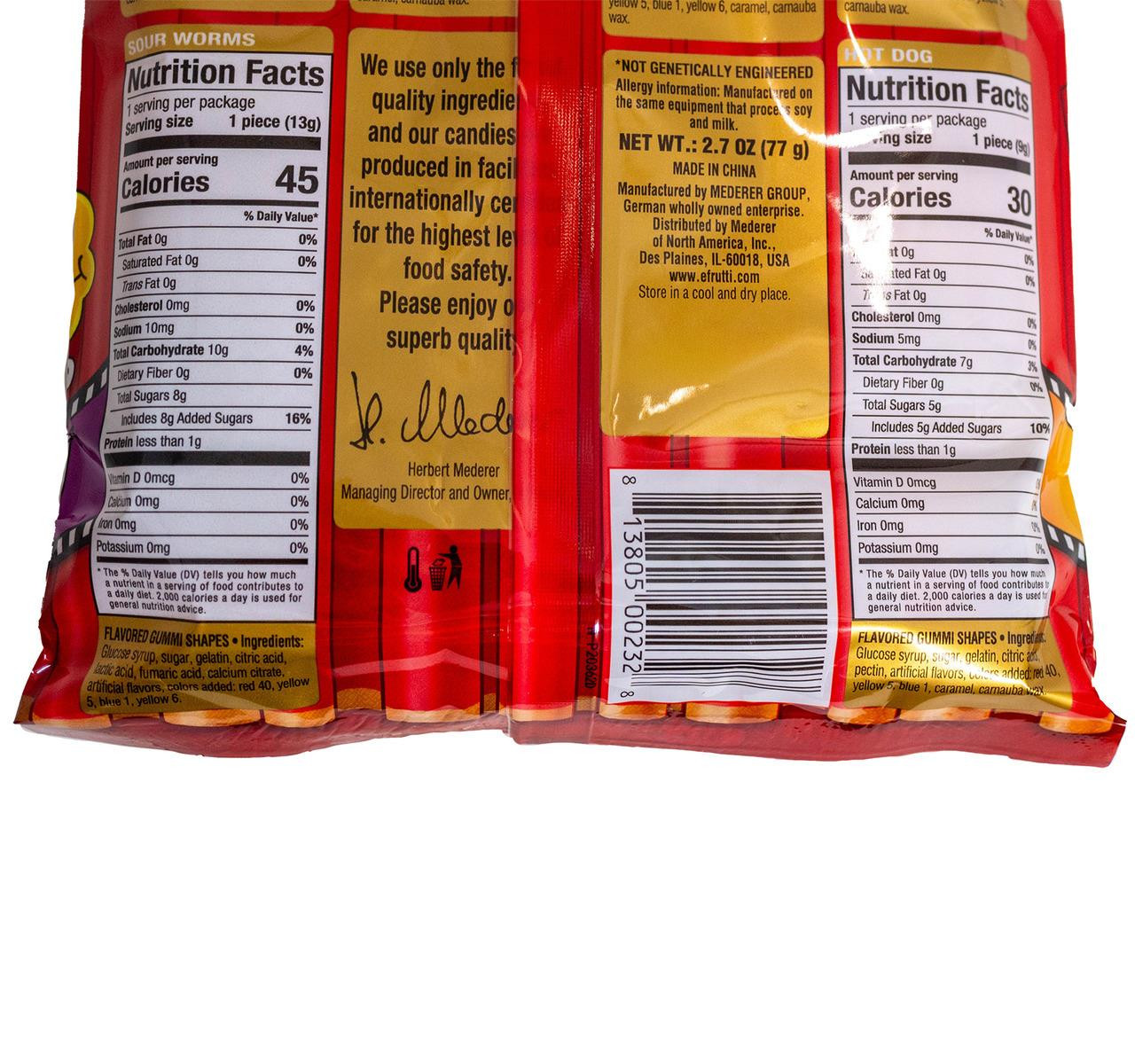 Gummi Movie Bags 12ct