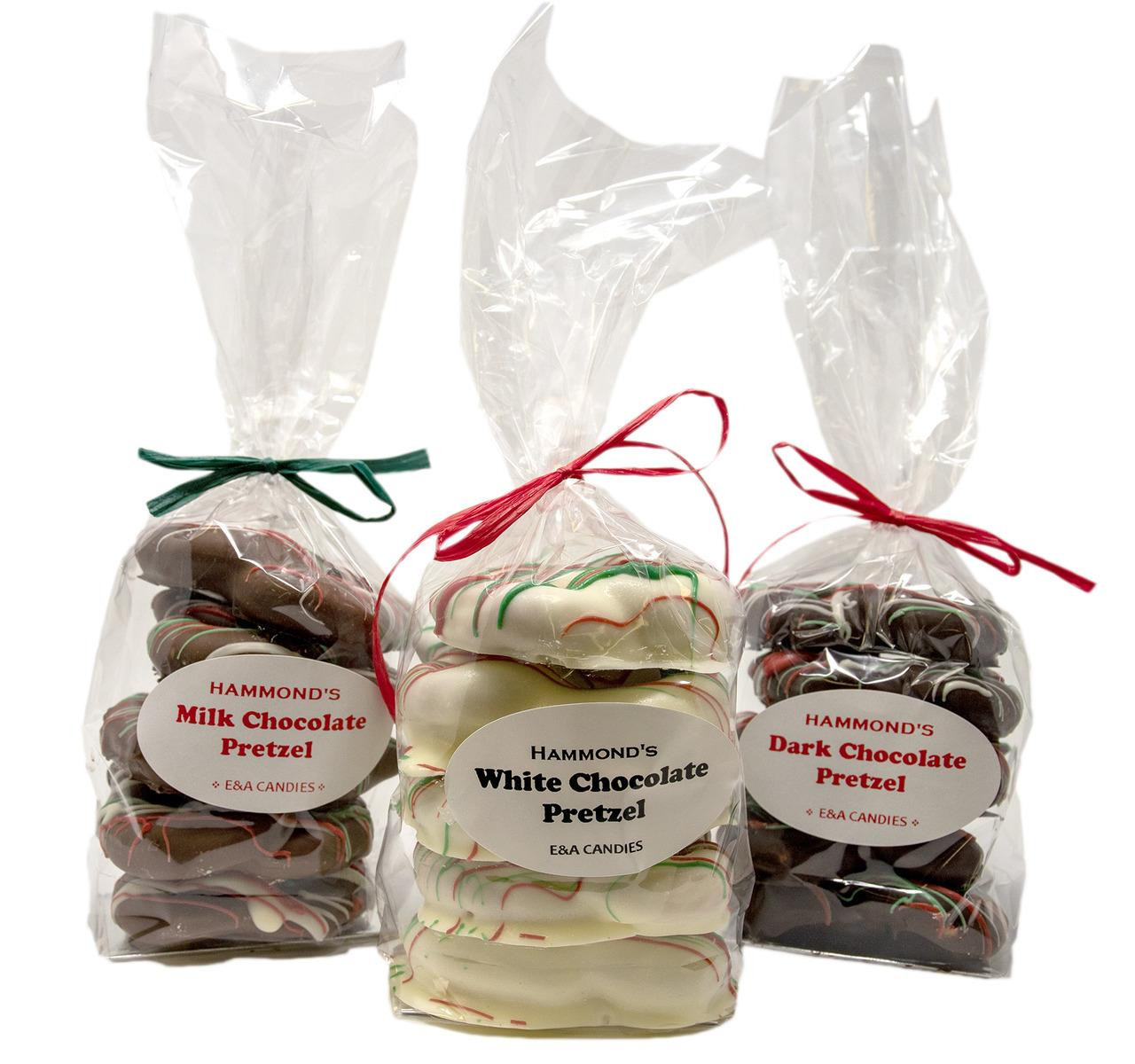 Assorted Chocolate Covered Pretzels 12/5ct