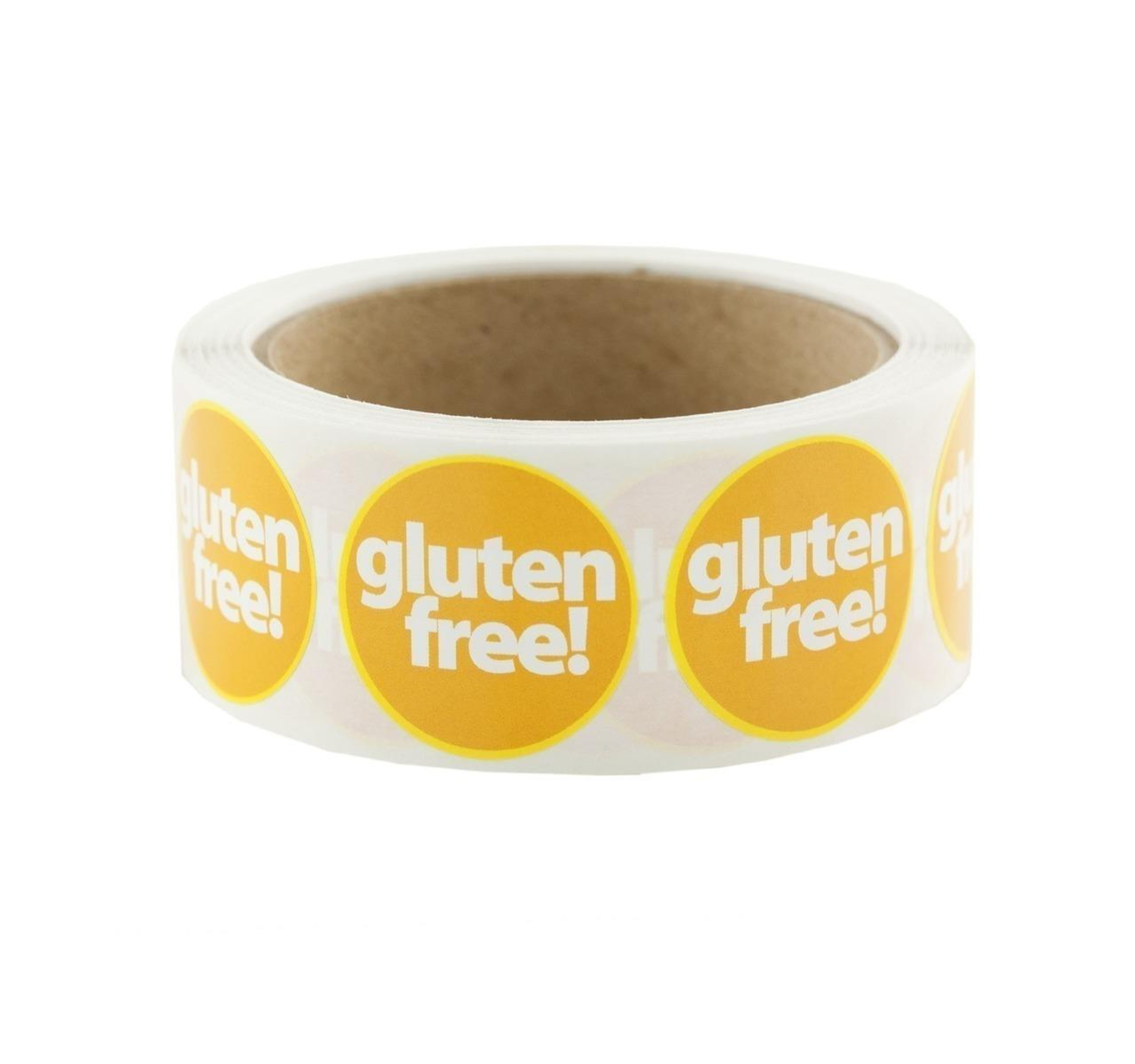 Gold "gluten free!" Labels 500ct