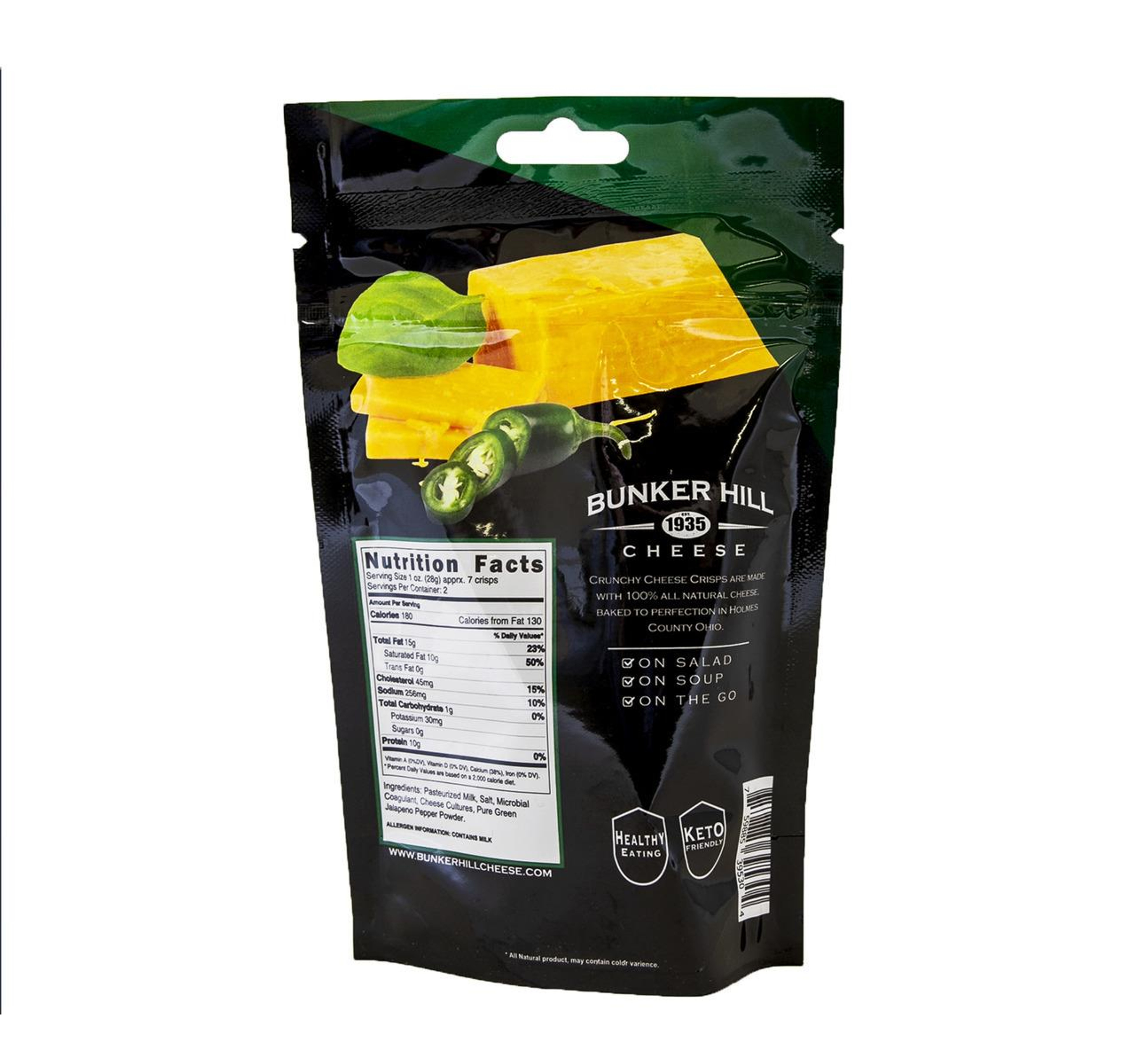 Crunchy Cheese Crisps, Jalapeno 12/2oz