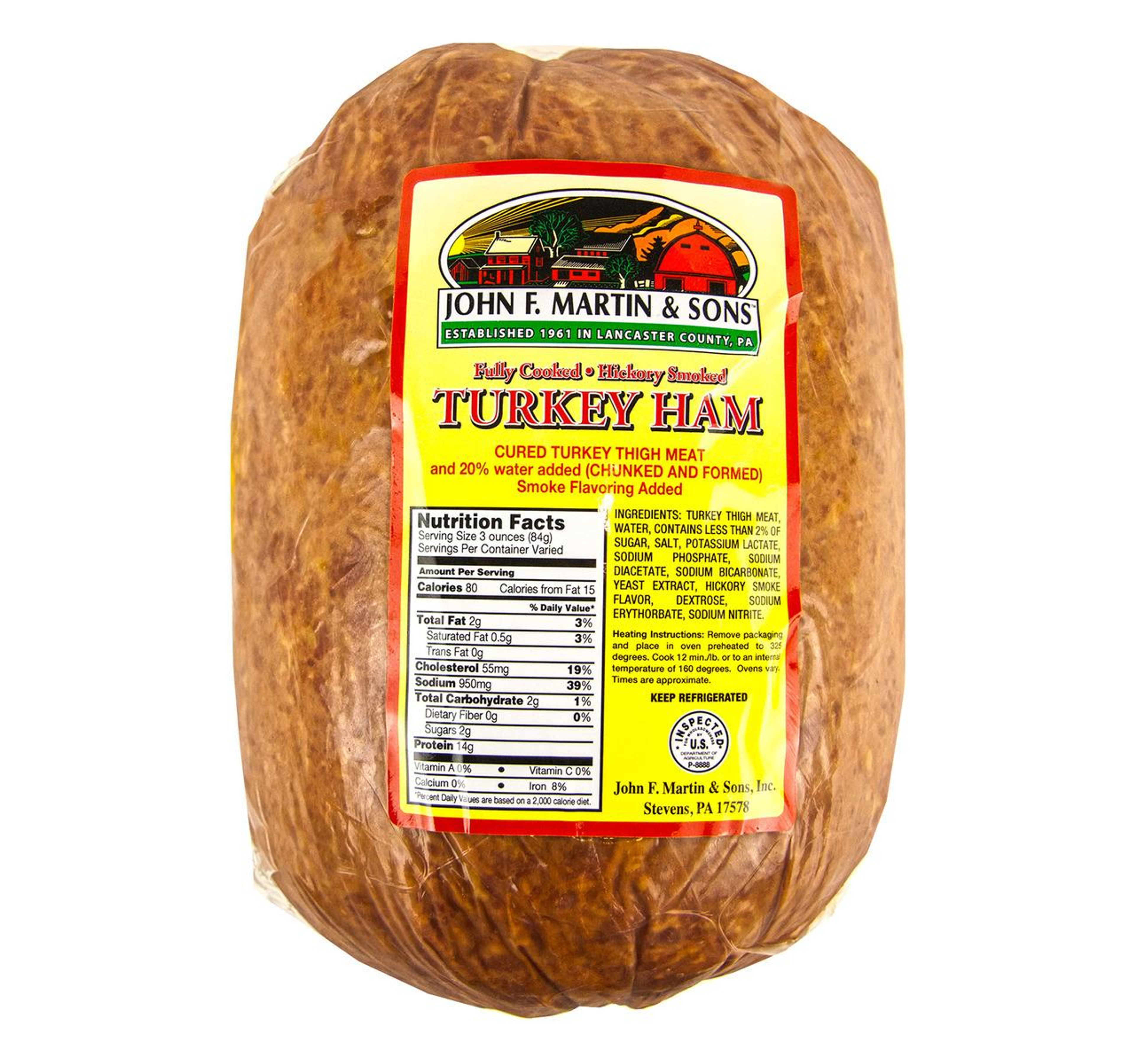 Hickory Smoked Turkey Ham 2/7lb