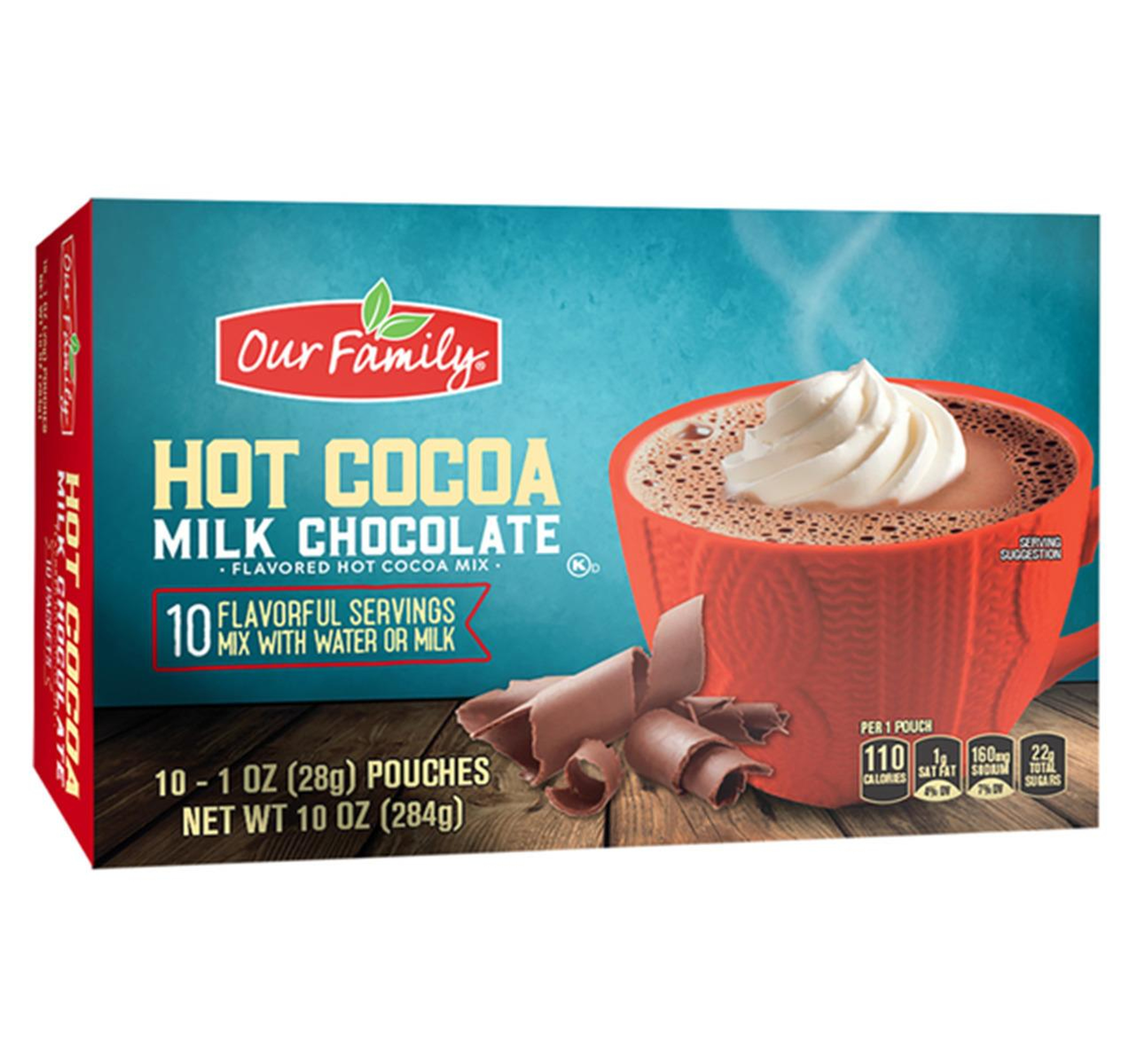 Instant Hot Cocoa, Milk Chocolate 12/10ct