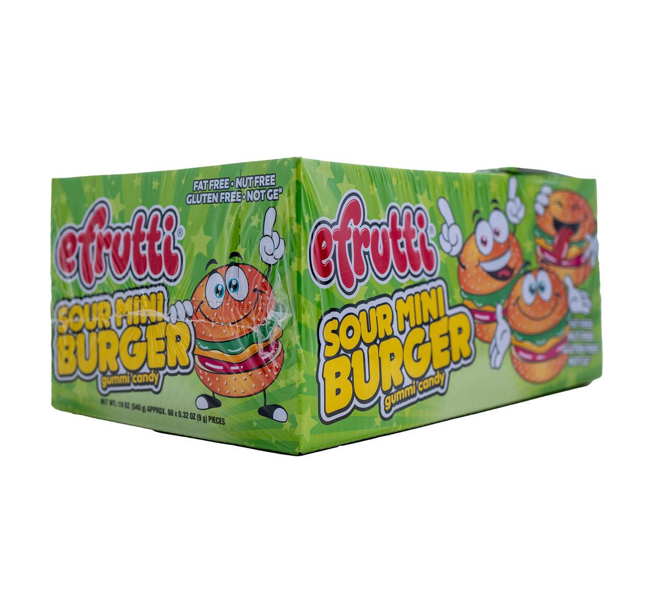 Sour Gummi Mini Burgers 60ct