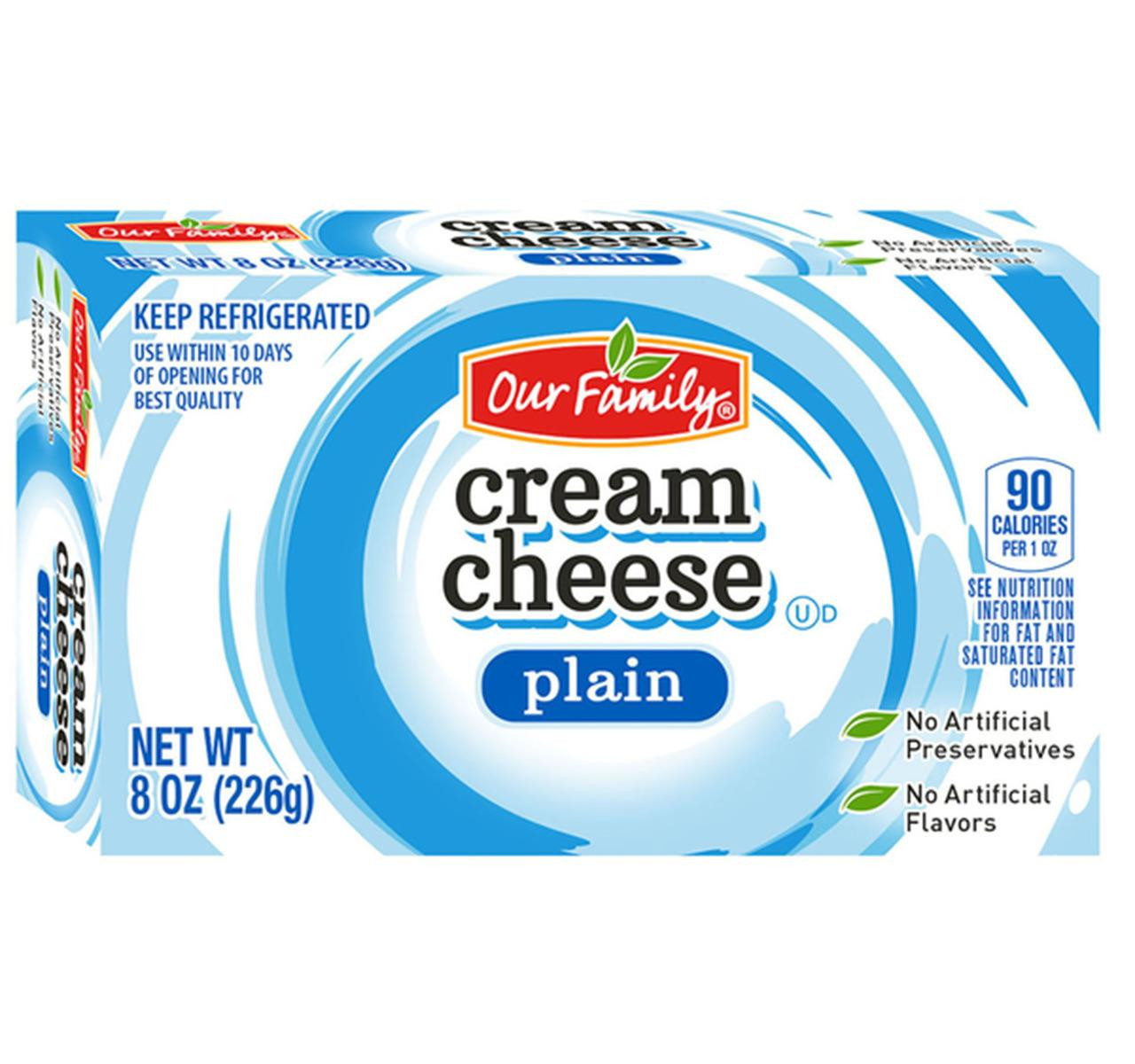 Regular Cream Cheese, Plain 36/8oz