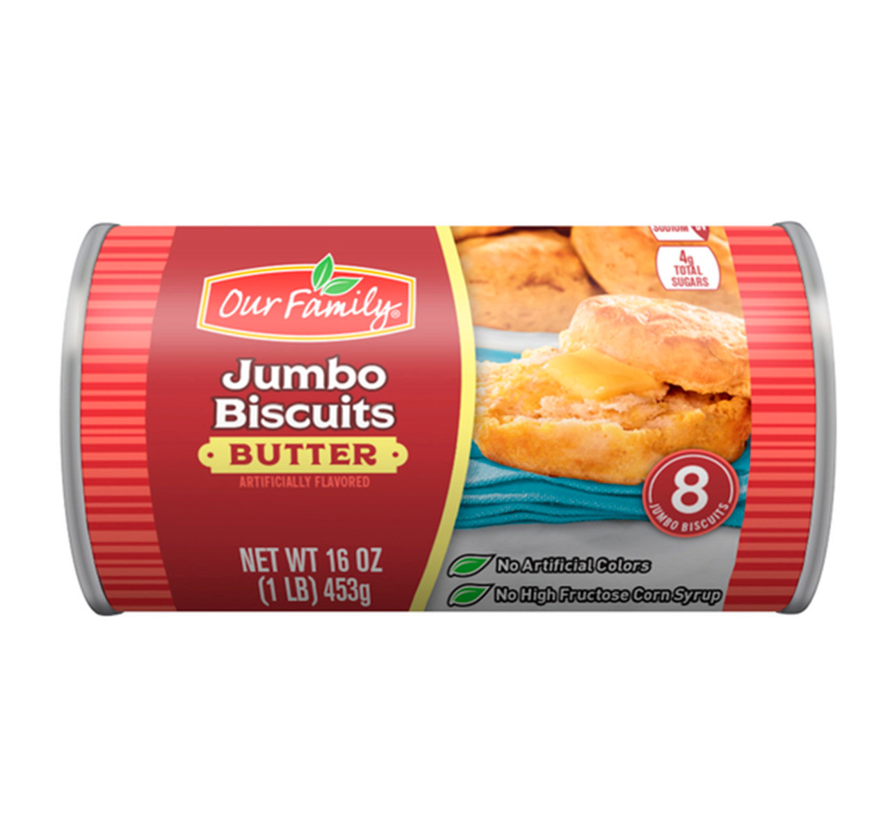 Jumbo Butter Flavored Biscuits 12/8ct
