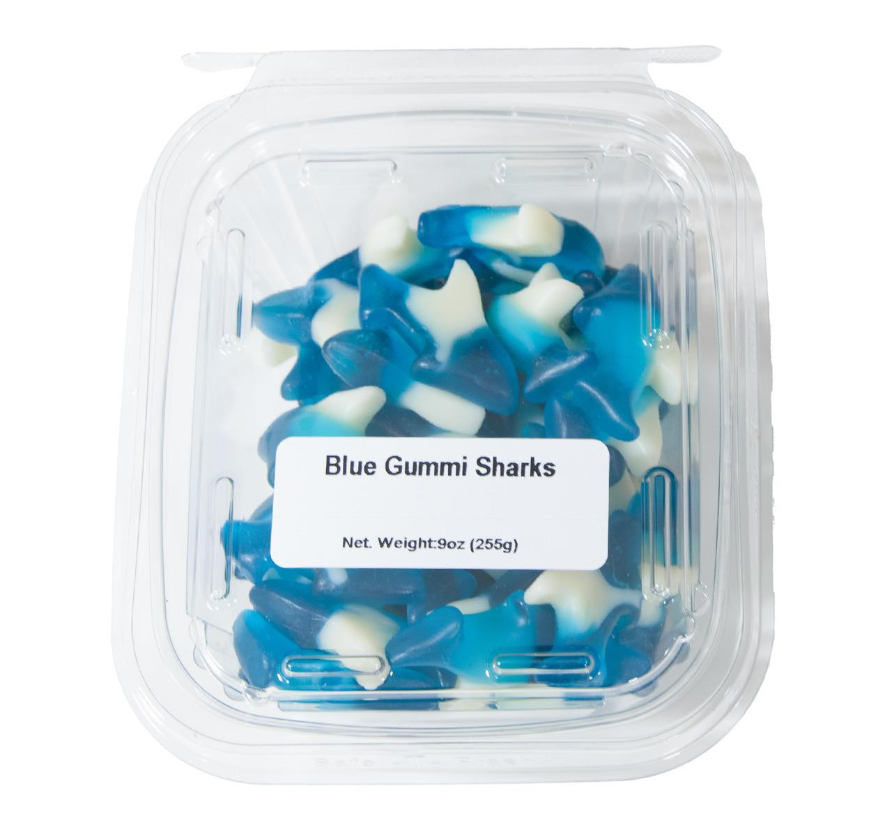 Blue Gummi Sharks 12/9oz