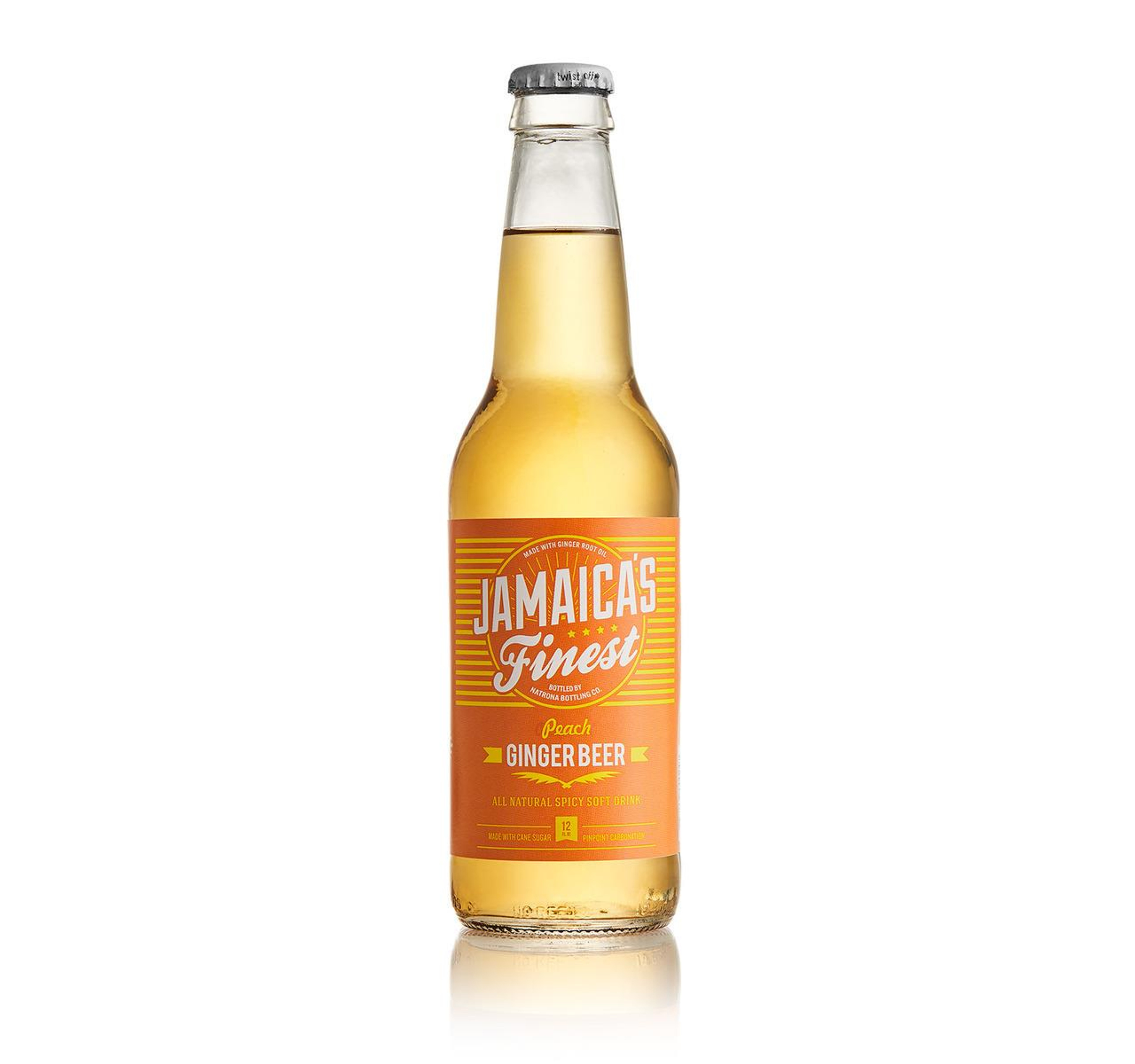 Peach Ginger Beer, Glass 6/4pk 12oz