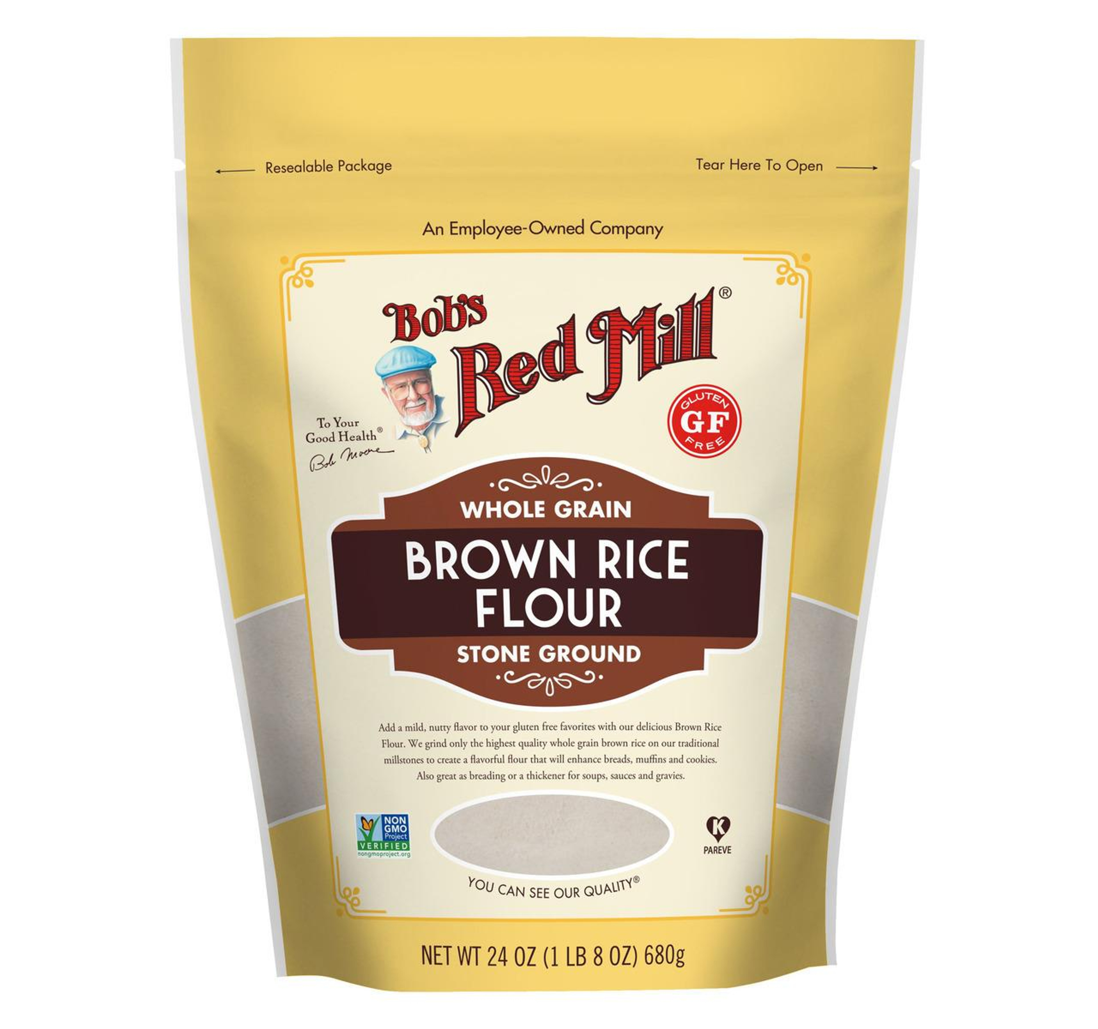 Gluten Free Brown Rice Flour 4/24oz