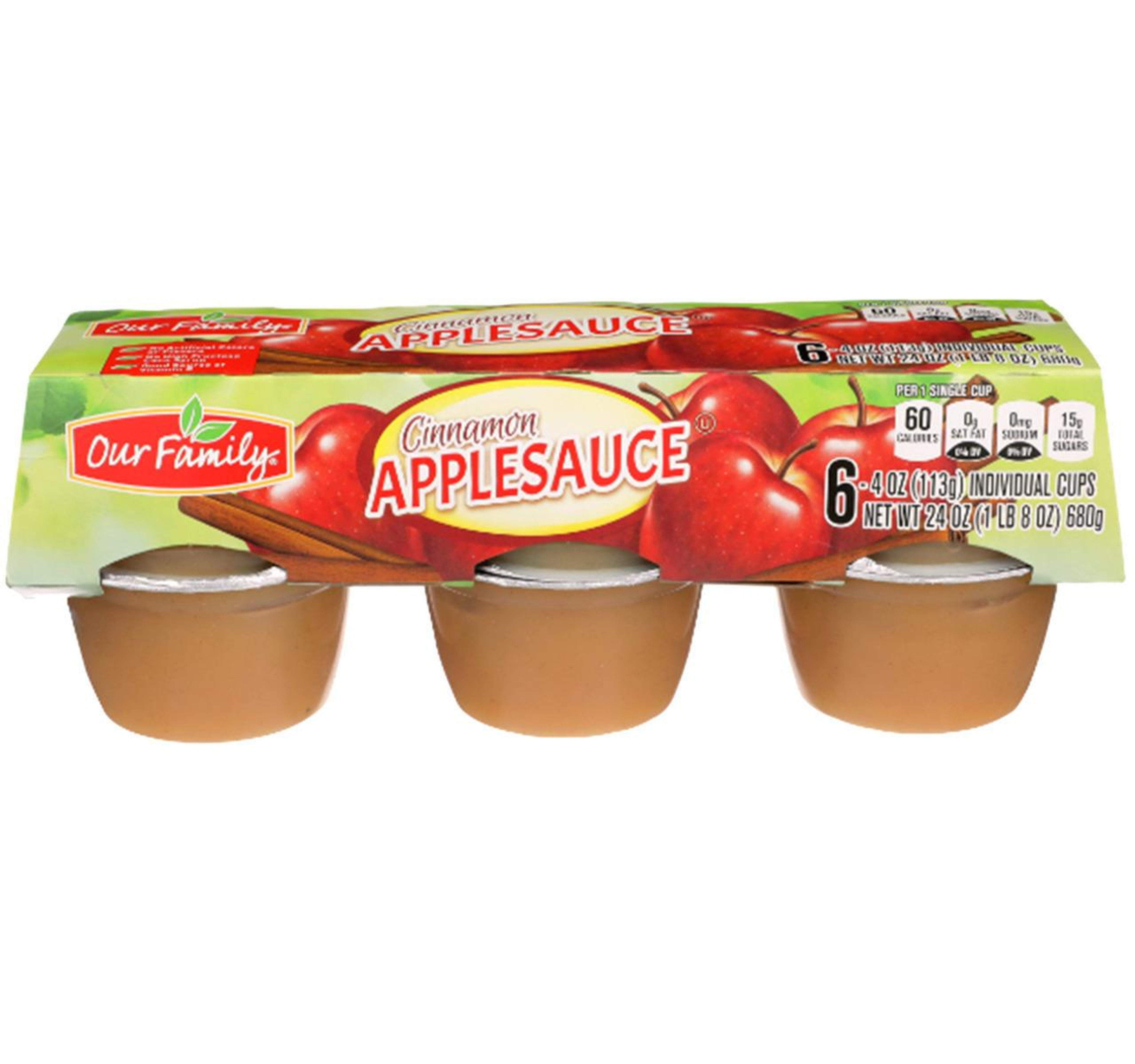 Cinnamon Applesauce Cups 12/6ct