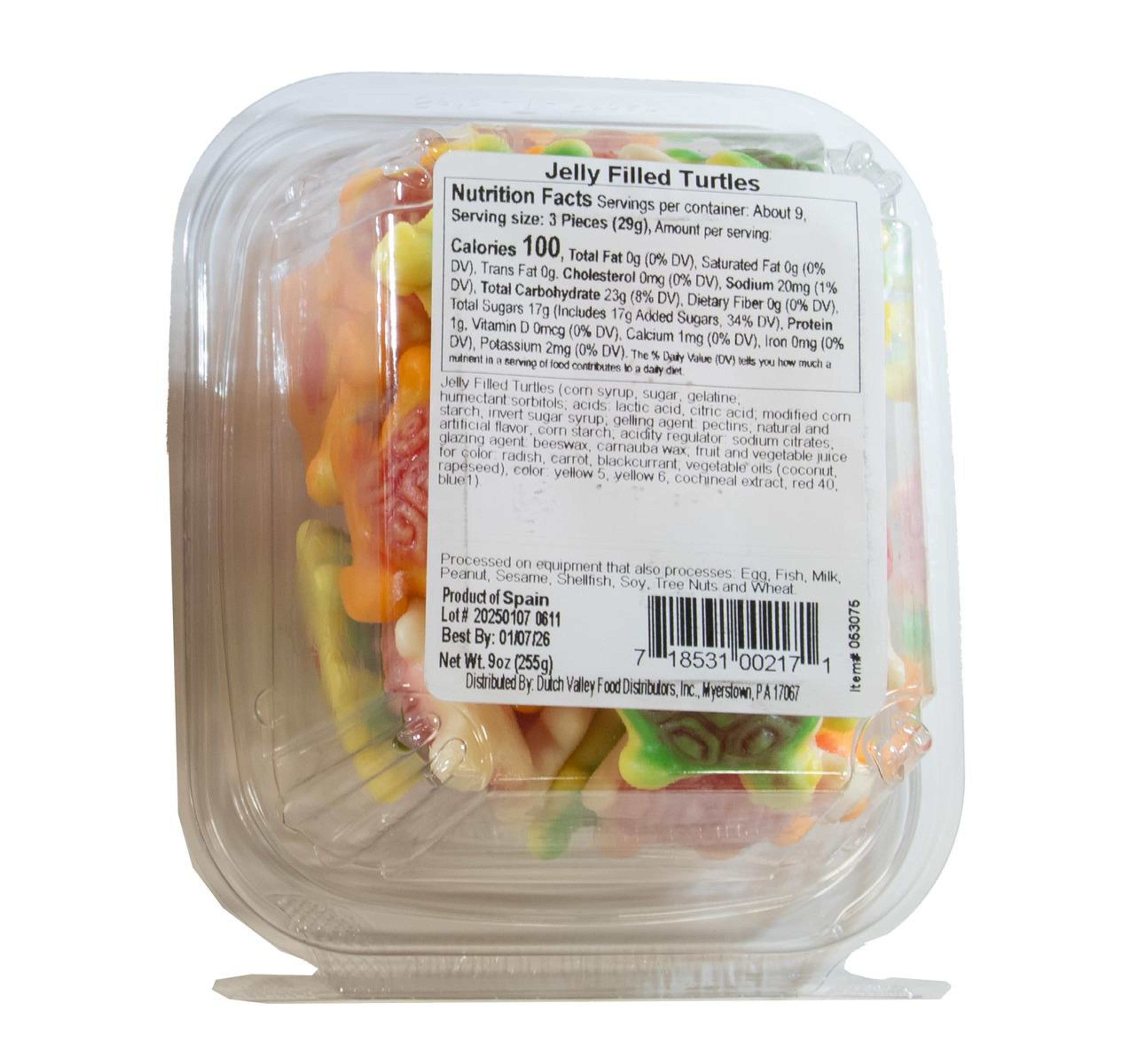 Jelly Filled Gummi Turtles 12/9oz