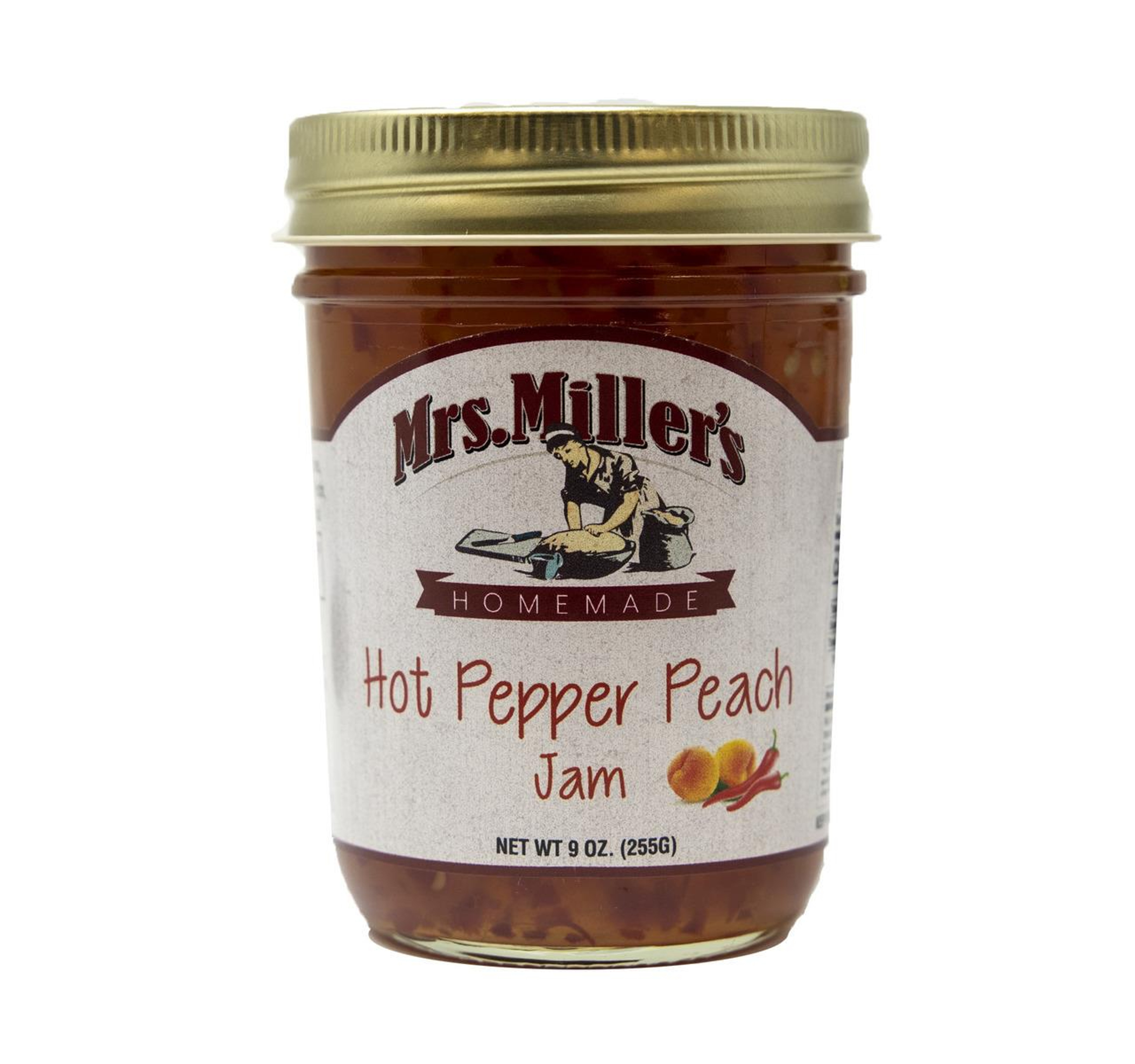 Hot Pepper Peach Jam 12/9oz