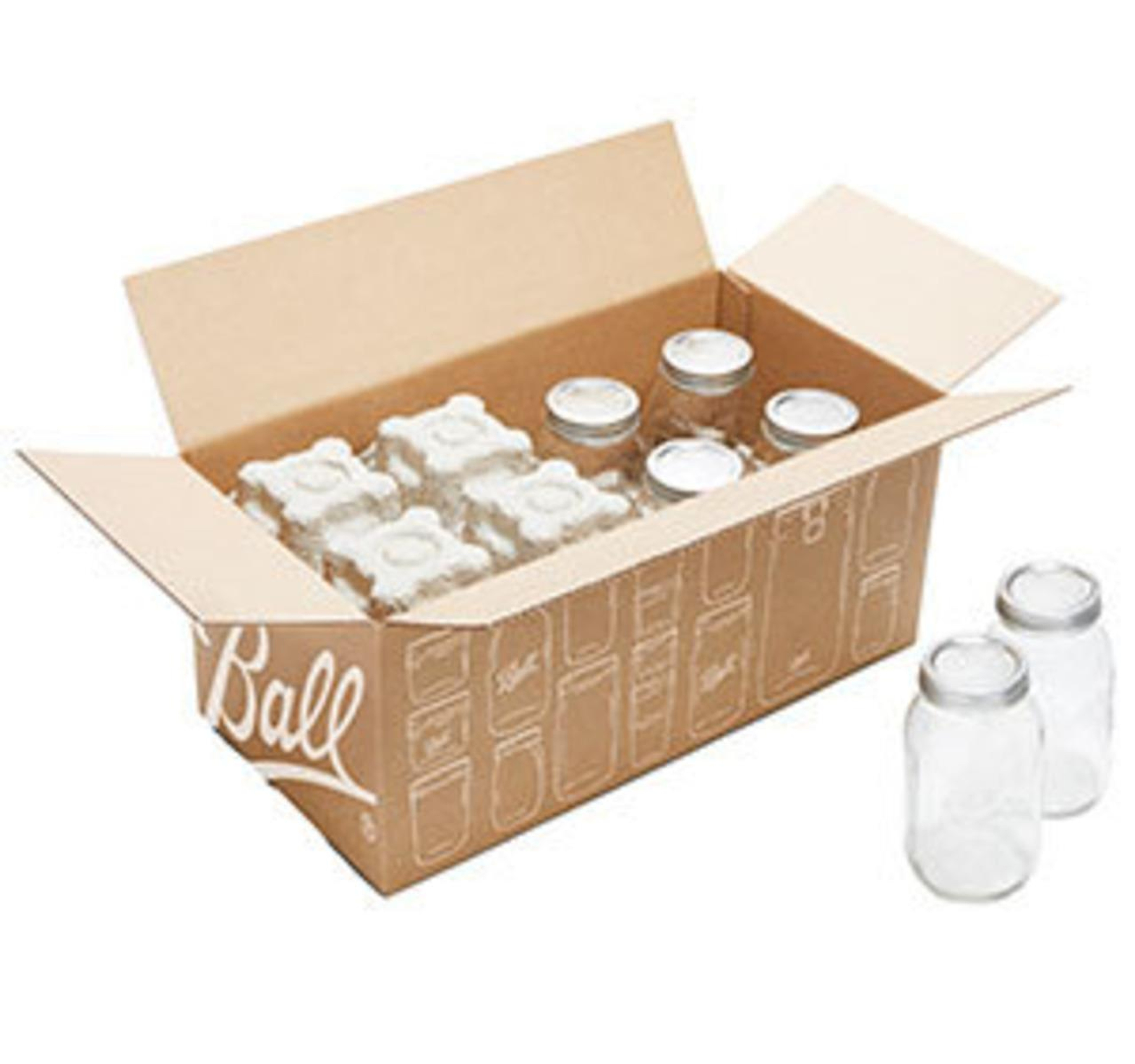 Regular Mouth Quart Jars with Lids & Bands 8ct