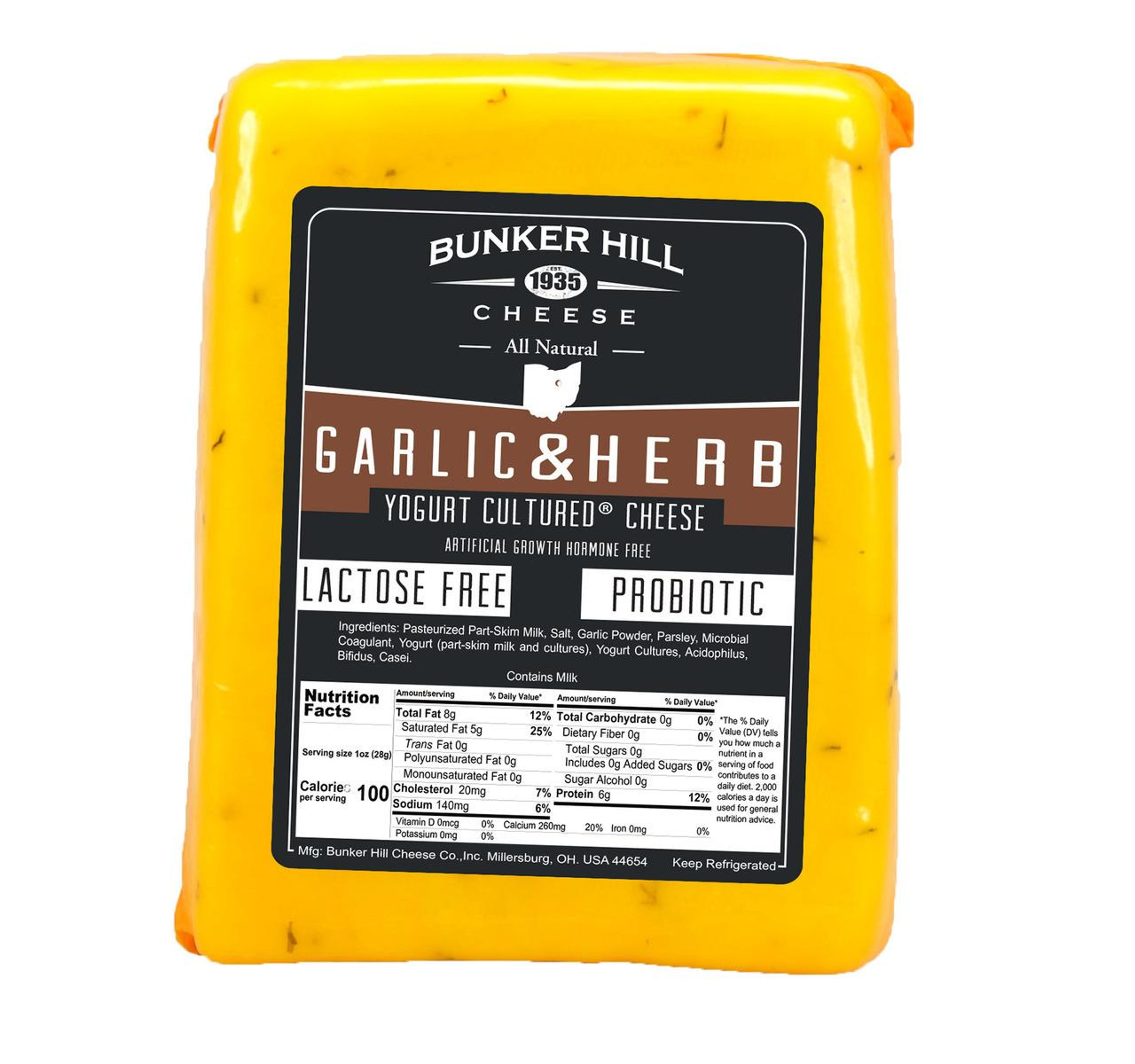 Garlic & Herb Yogurt Cheese Half Loaves 4/3.5lb