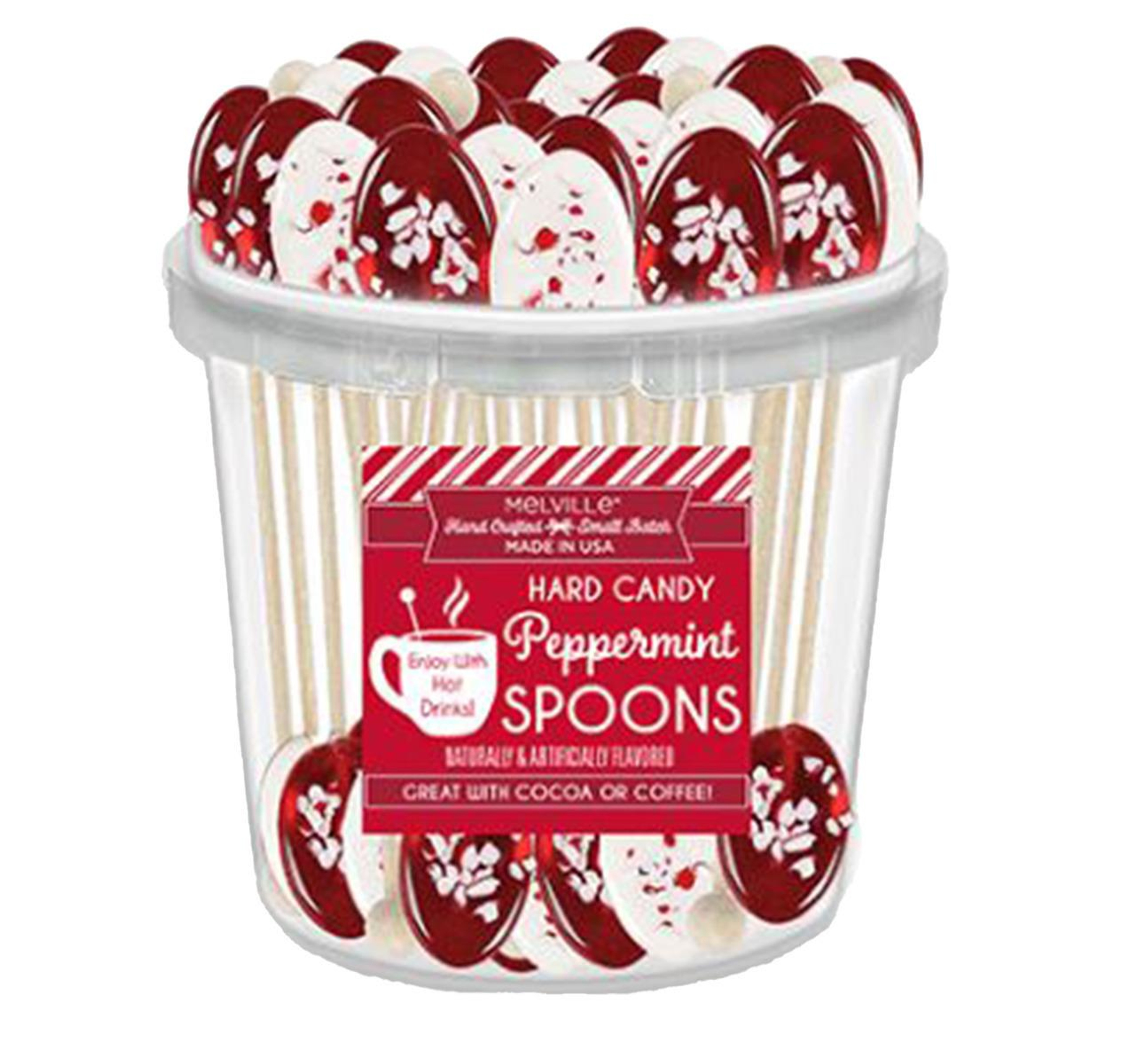 Hard Candy Peppermint Spoons Tub 50ct