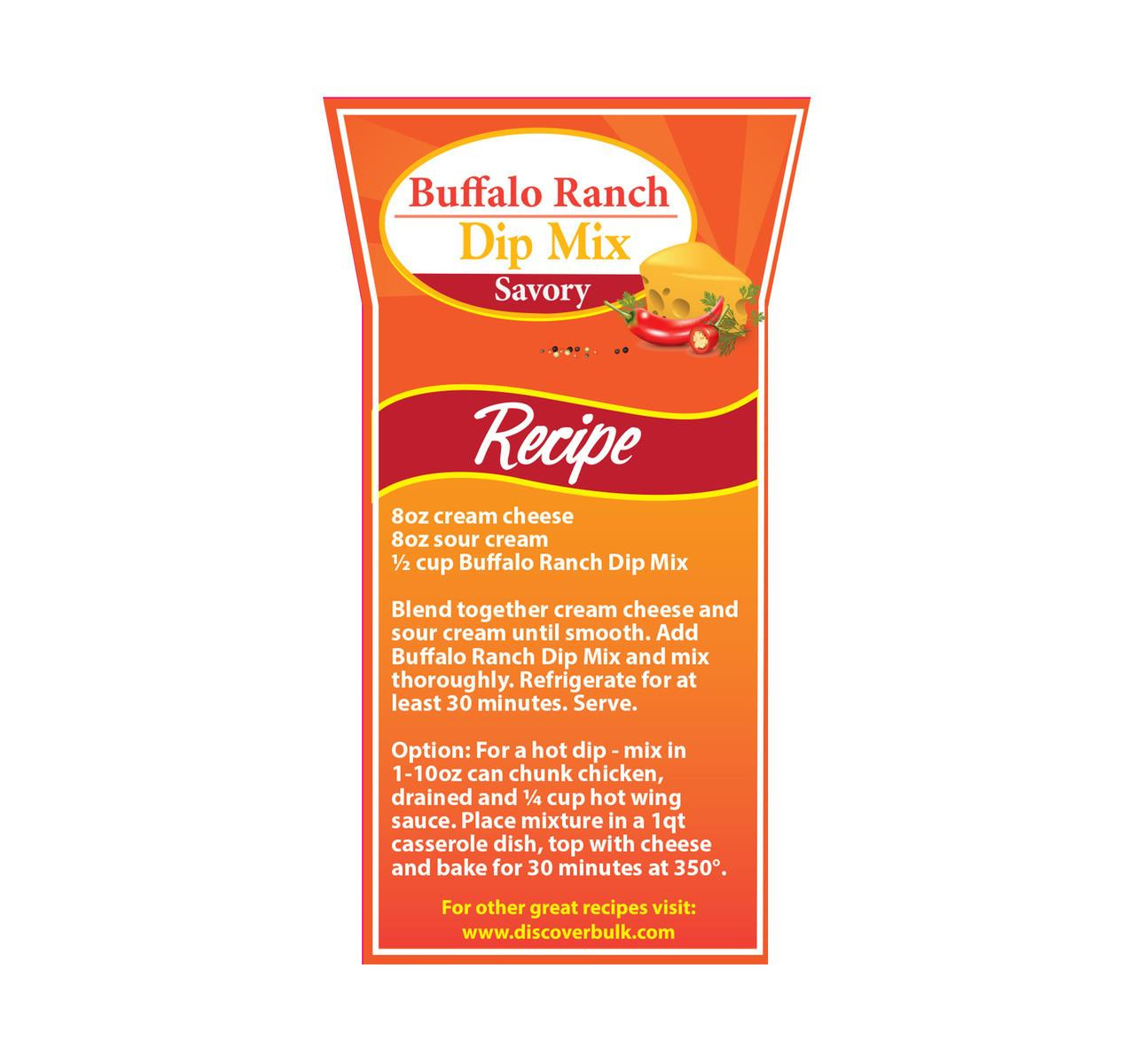 Buffalo Ranch Dip Mix 5lb