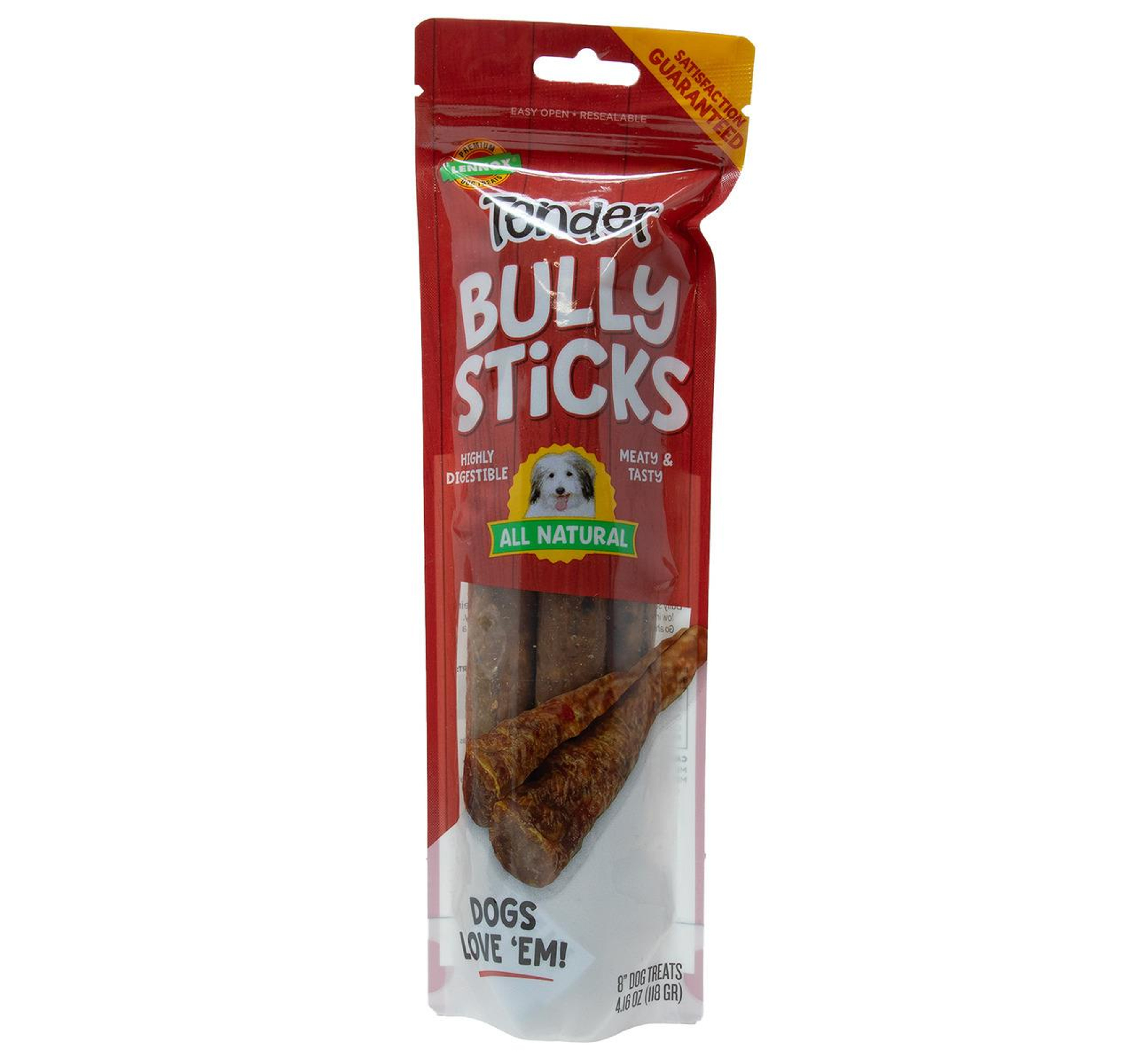 8" Tender Bully Sticks 6/4.16oz