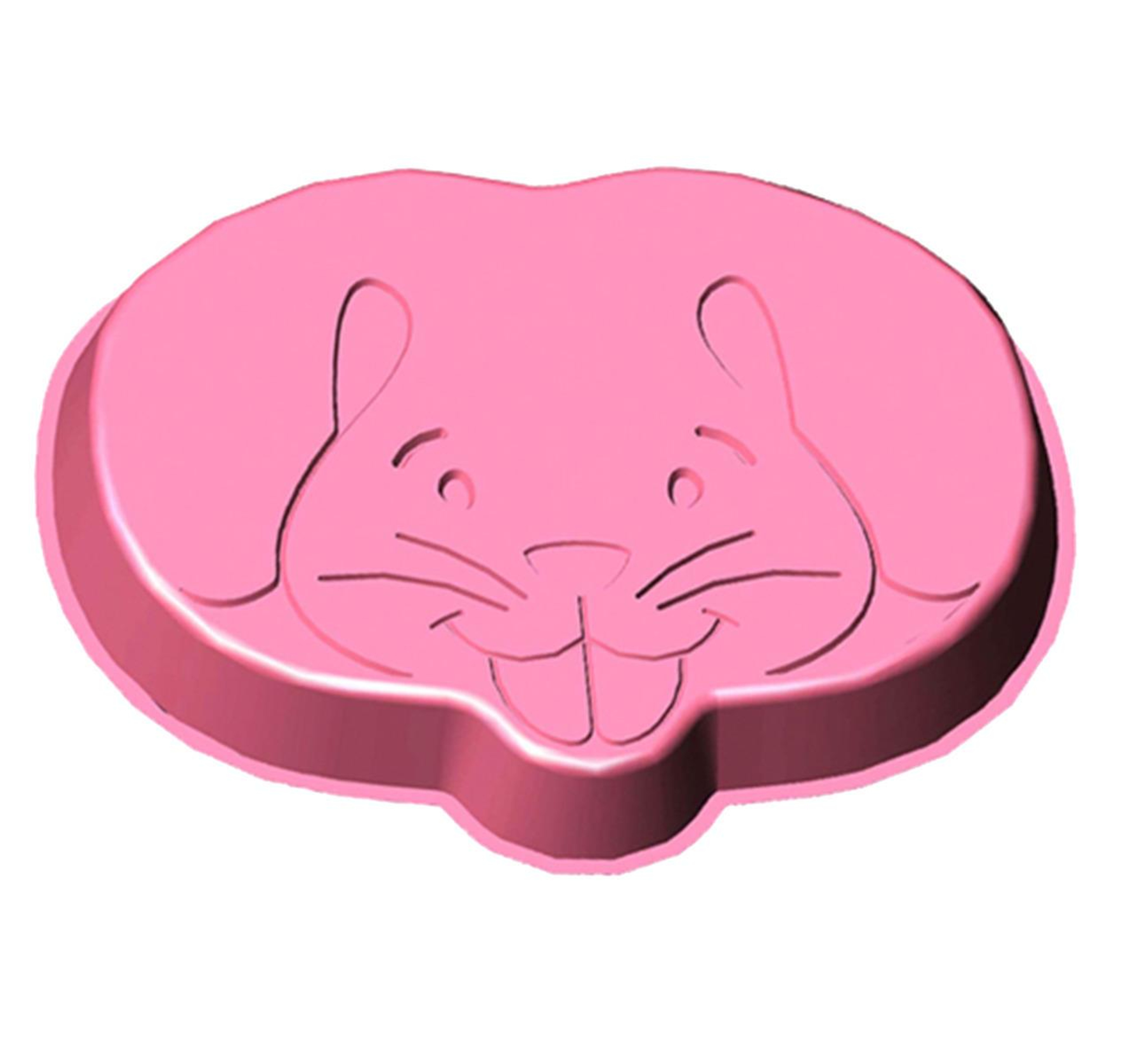 43oz Pink Bunny Shaped Pan 100ct