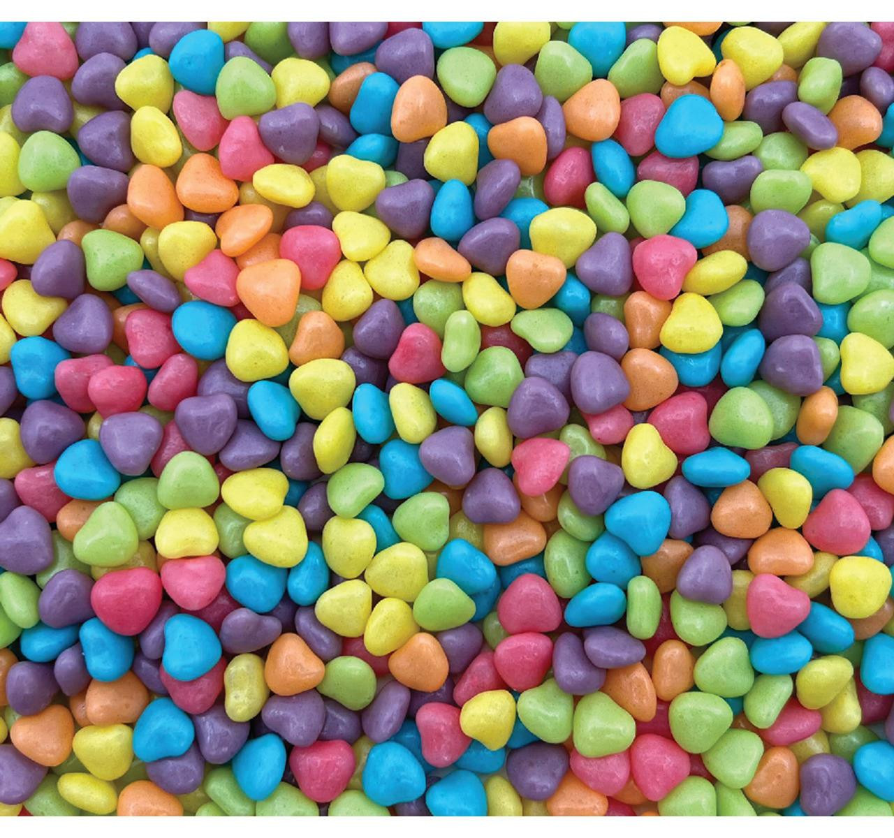 Tutti Frutti Heart-Shaped Dragee 30lb