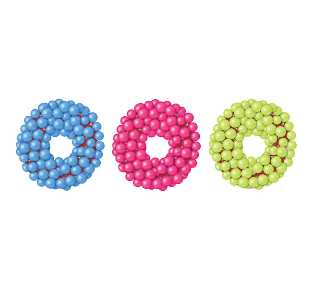 Cosmic Sour Candy-Coated Gummy Rings 4/5lb