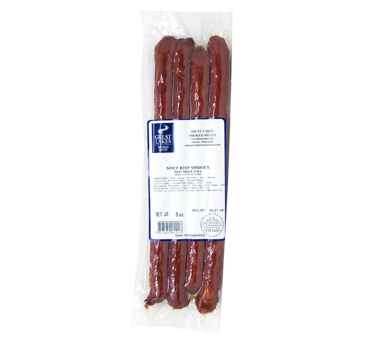 Spicy All Beef Snack Sticks 20/9oz