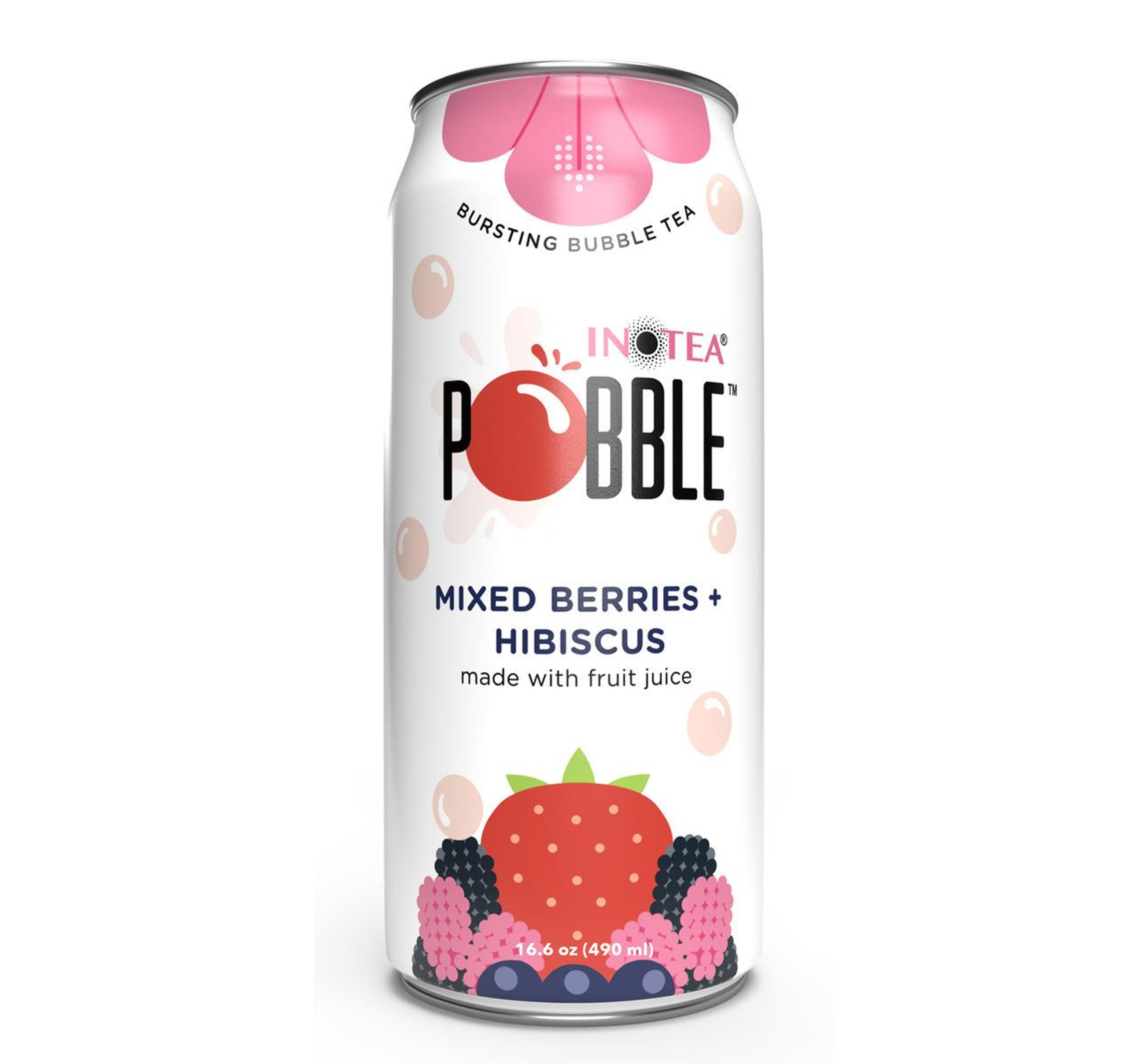 Mixed Berries + Hibiscus Bubble Tea 24/16.6oz