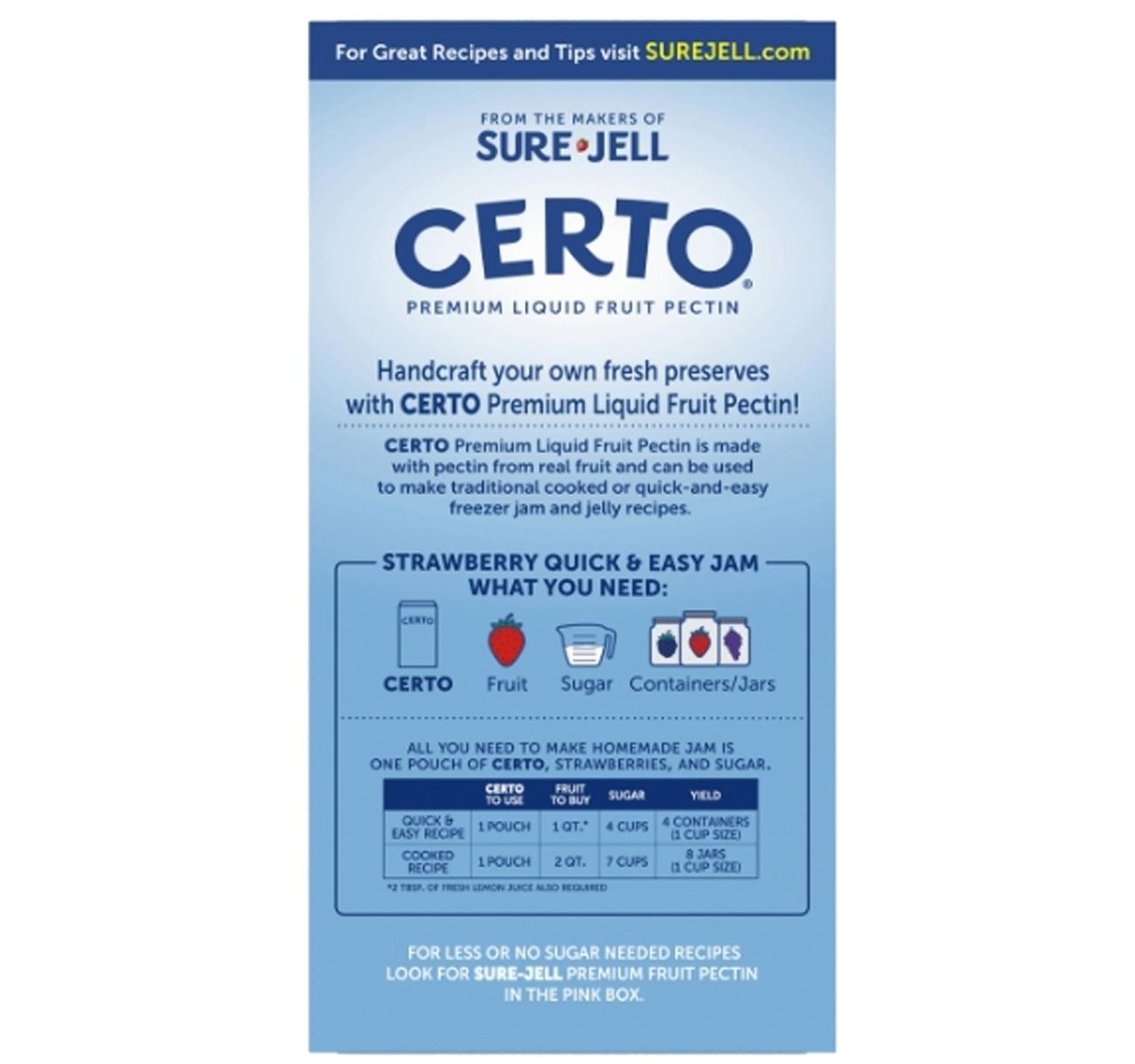 Certo Liquid Fruit Pectin 16/6floz