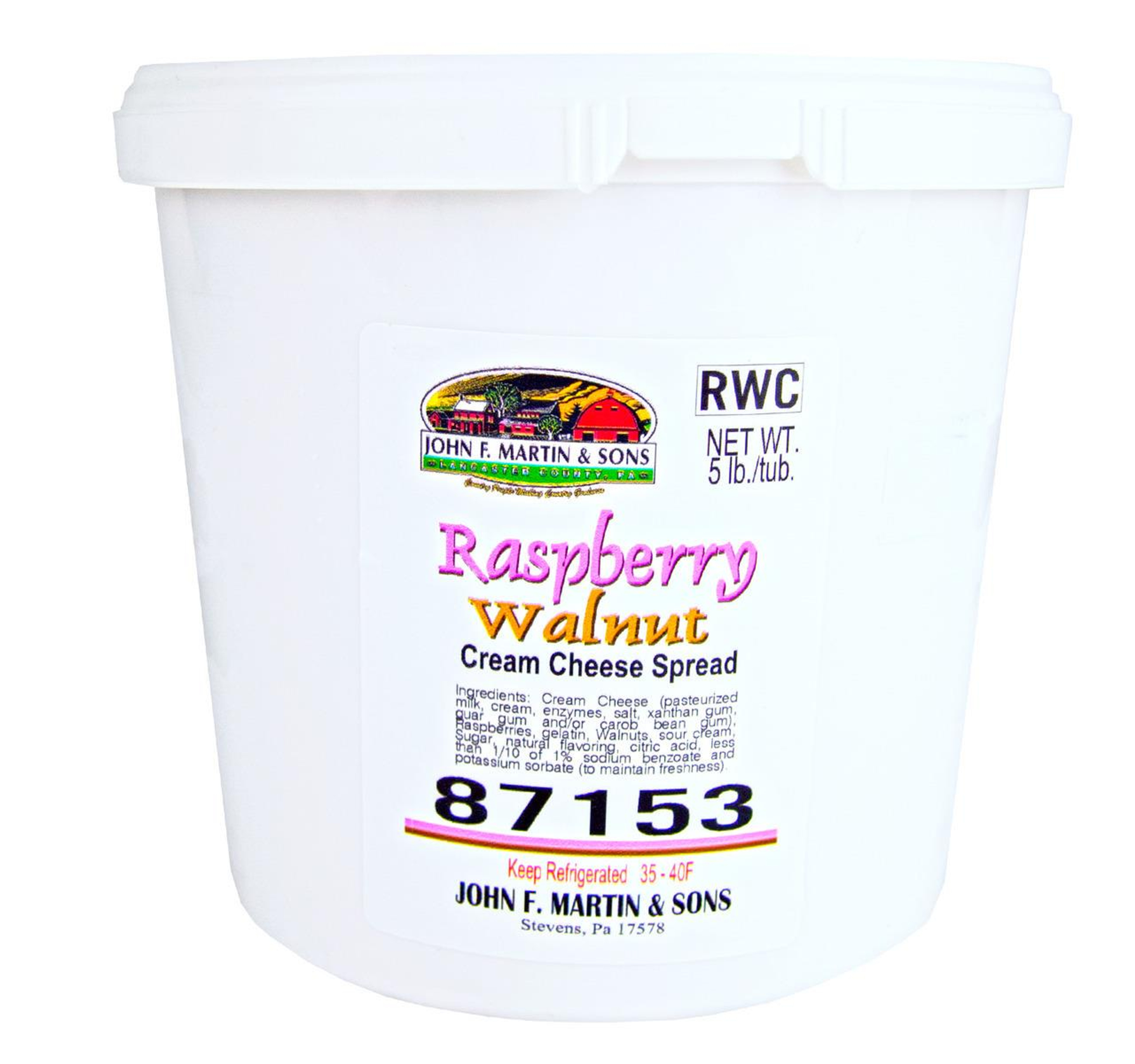 Raspberry Walnut Cream Cheese Spread 2/5lb