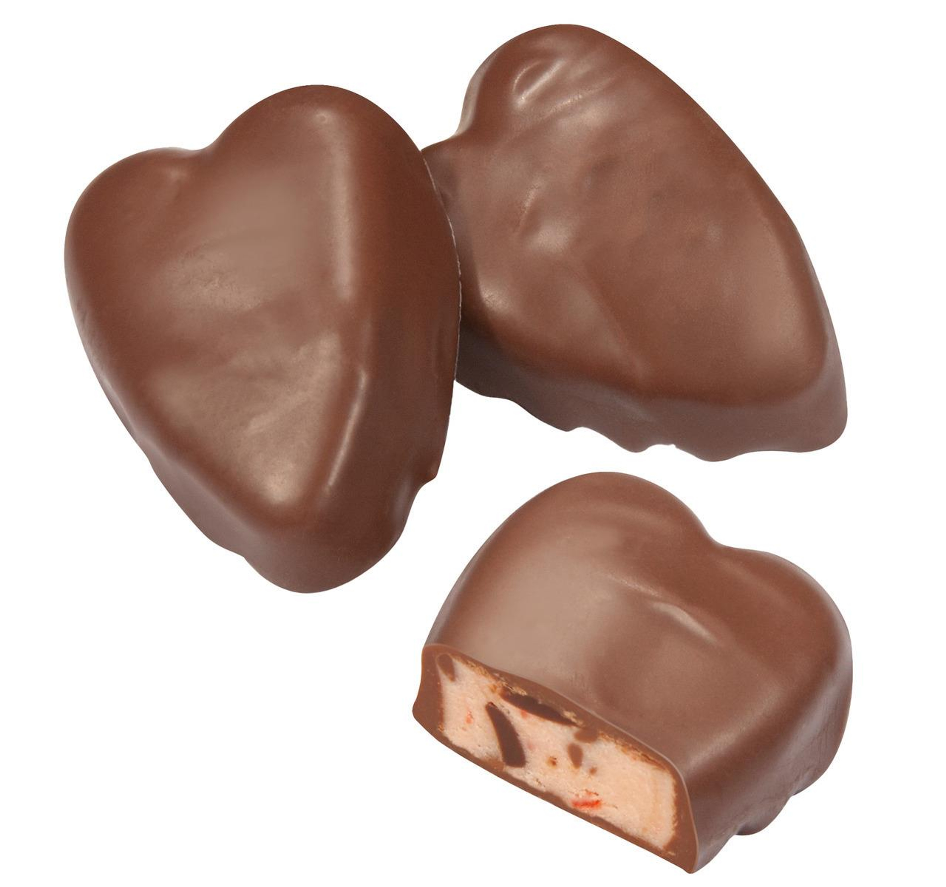 Milk Chocolate Coated Cherry Cordial Cream Hearts 6lb