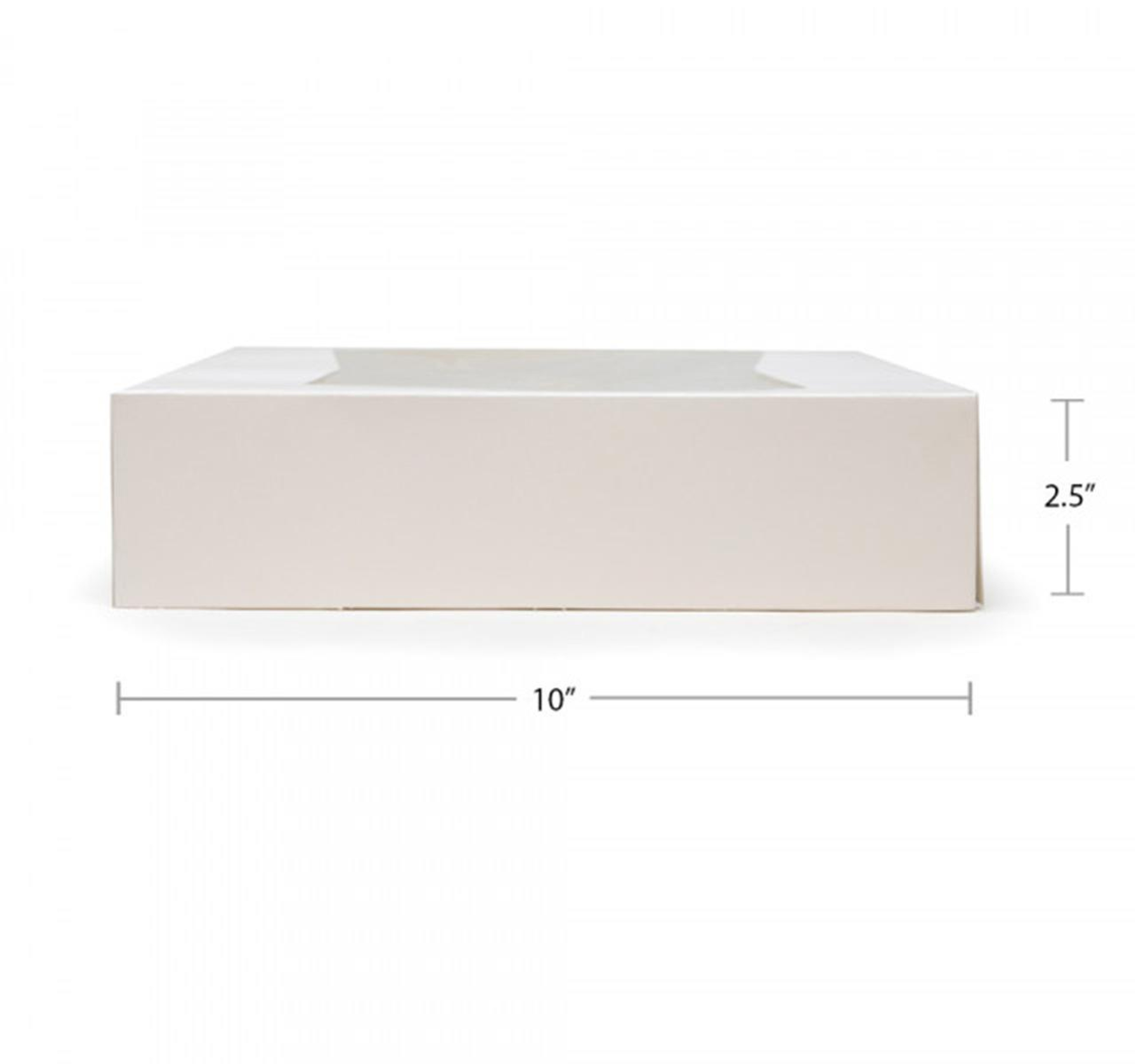 10.25x8x4 Bakery Box w/Window 200ct