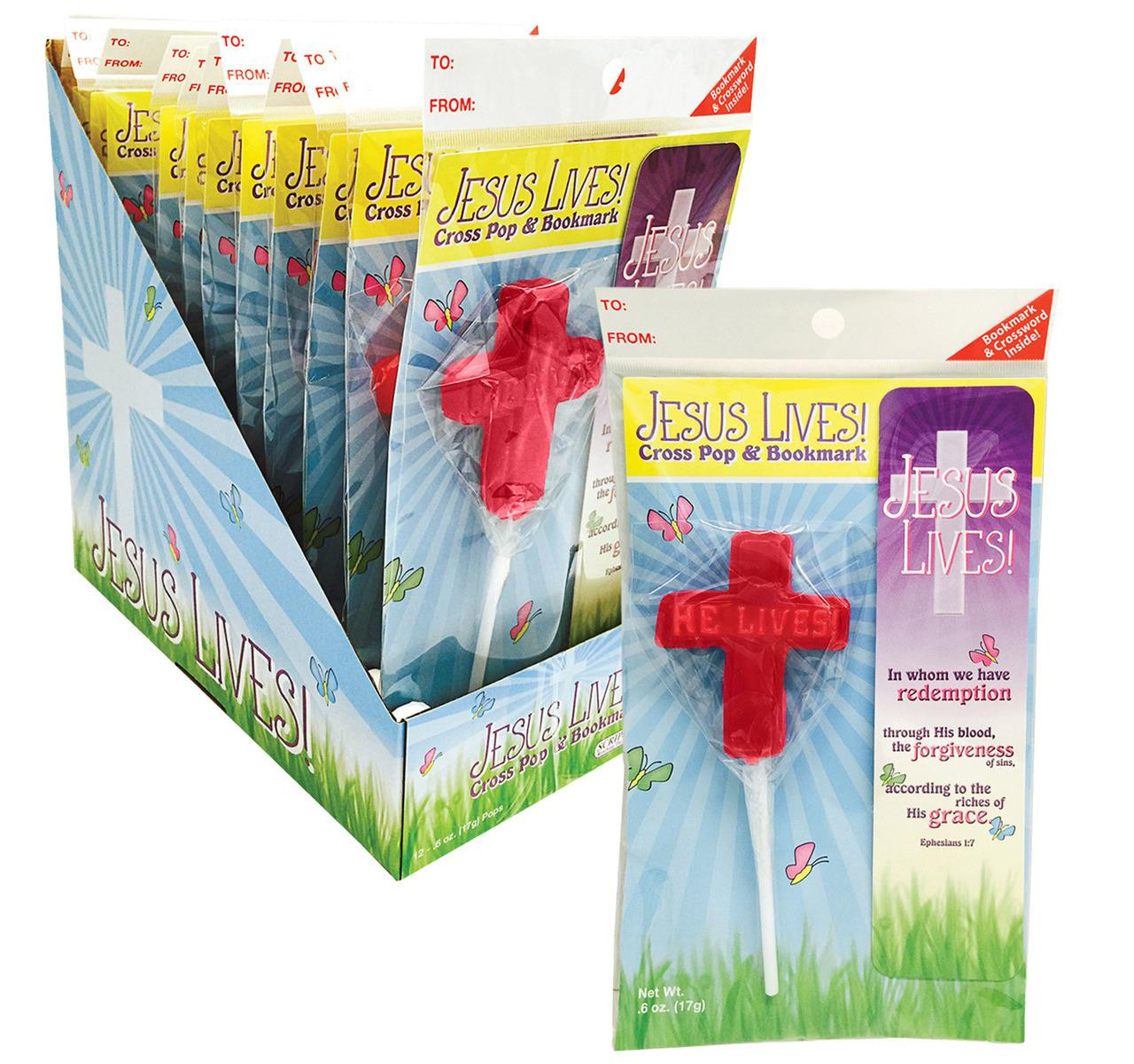 Jesus Lives! Cross Pop & Bookmark 12ct