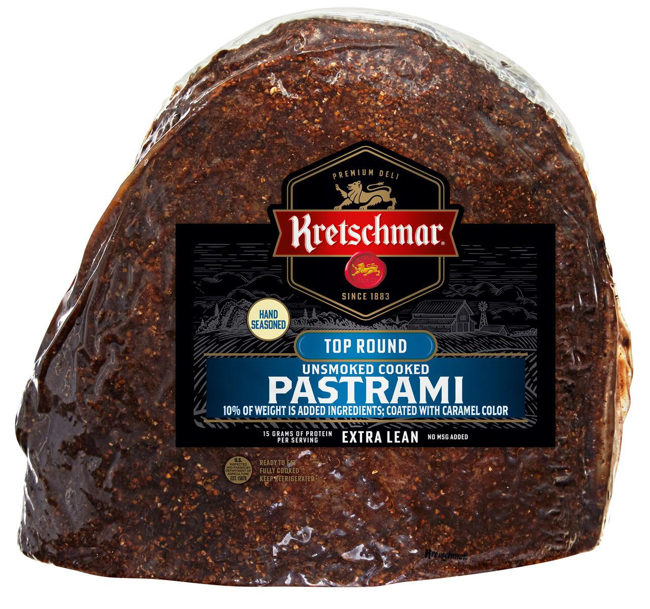 Cooked Beef Pastrami 2/8lb