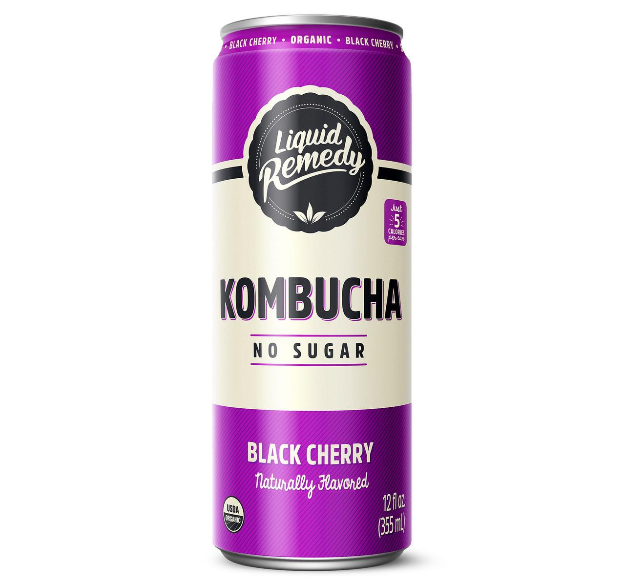 Black Cherry Organic Kombucha 12/12oz