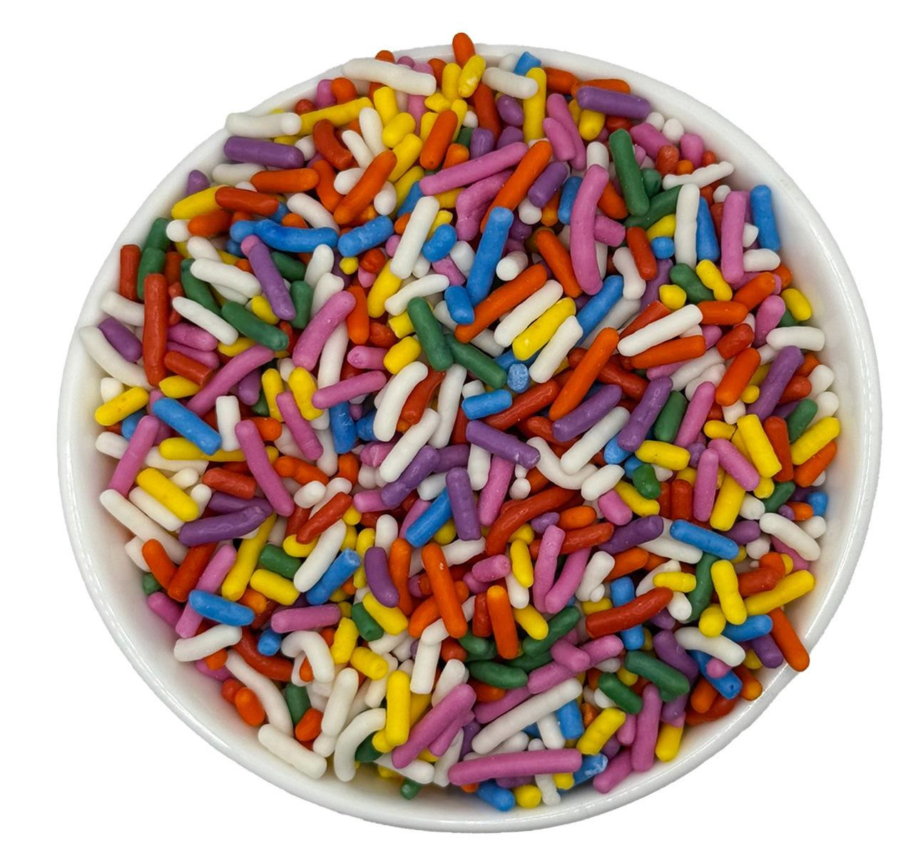 Natural Vibrant Rainbow Sprinkles 10lb
