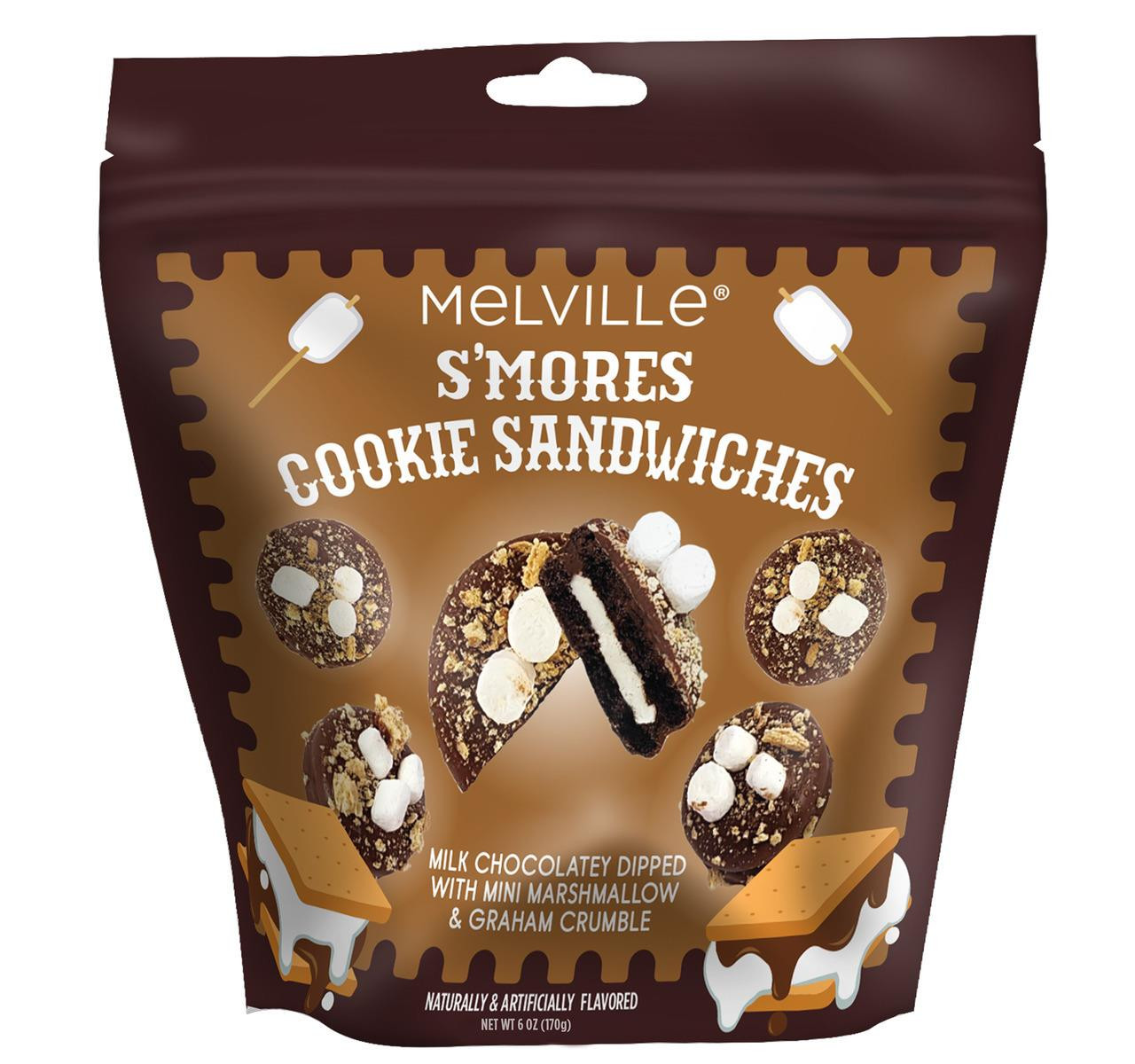 Mini S'Mores Cookie Sandwiches 12/6oz