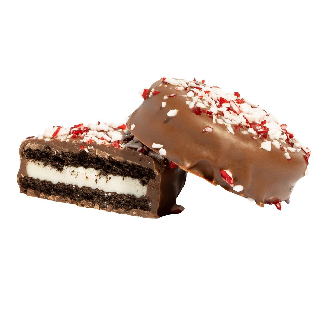 Peppermint Milk Chocolate Double Stuffed Cream Filled Cookies 10lb