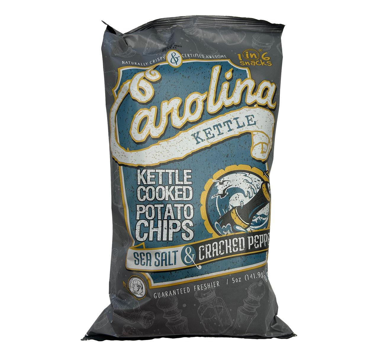 Sea Salt & Cracked Pepper Kettle Cooked Chips 14/5oz