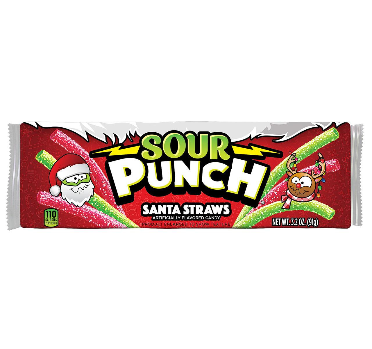 Sour Punch Santa Straws 12/3.2oz