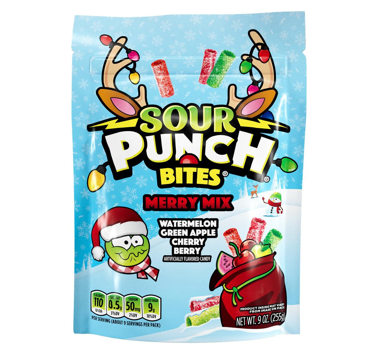 Merry Mix Sour Punch Bites 6/9oz