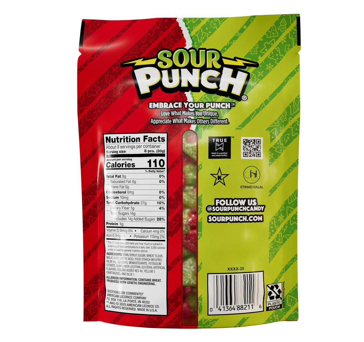 Apple & Cranberry Sour Punch Trees 6/9oz
