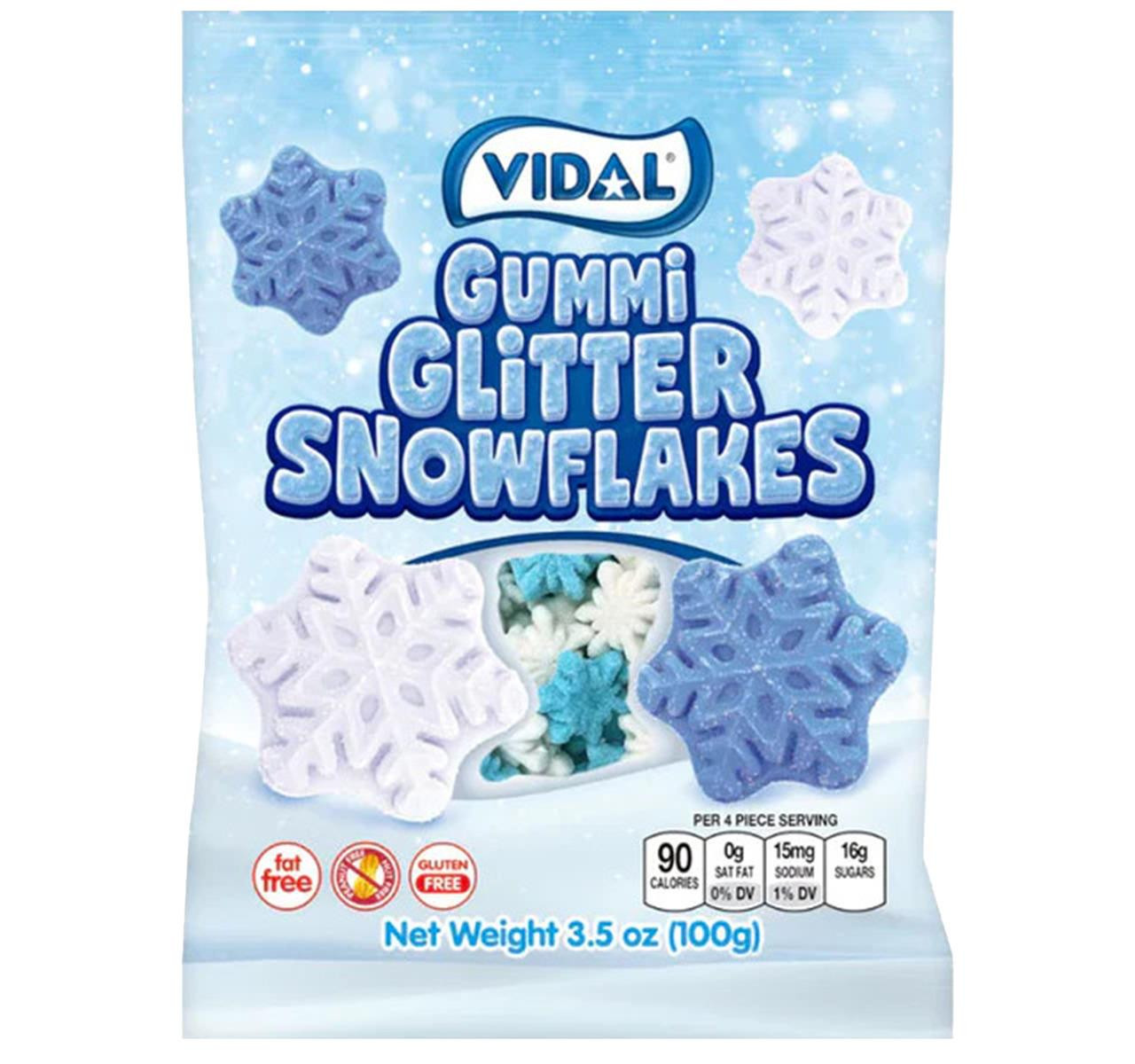 Gummi Glitter Snowflakes 14/3.5oz