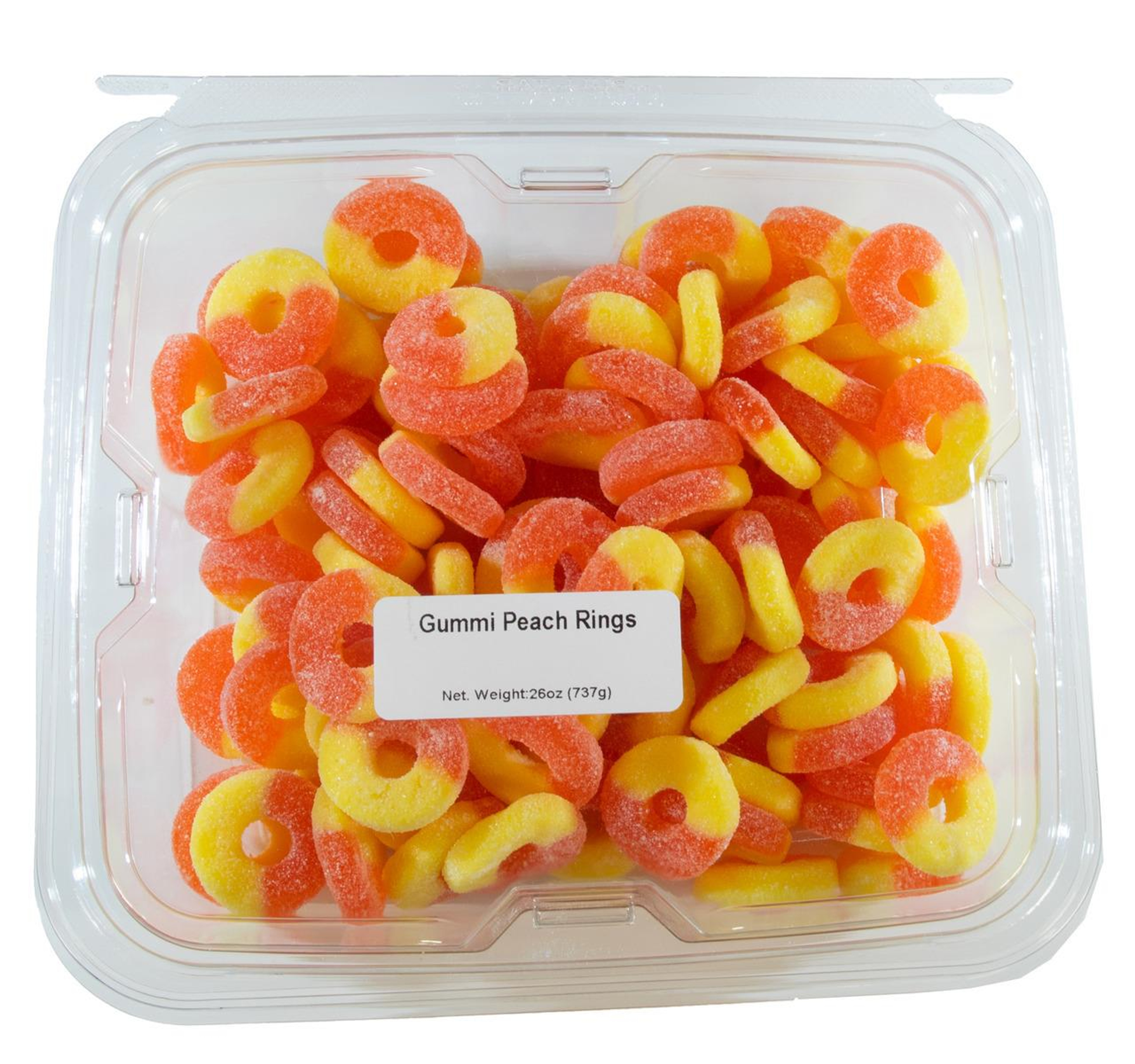 Gummi Peach Rings 6/26oz