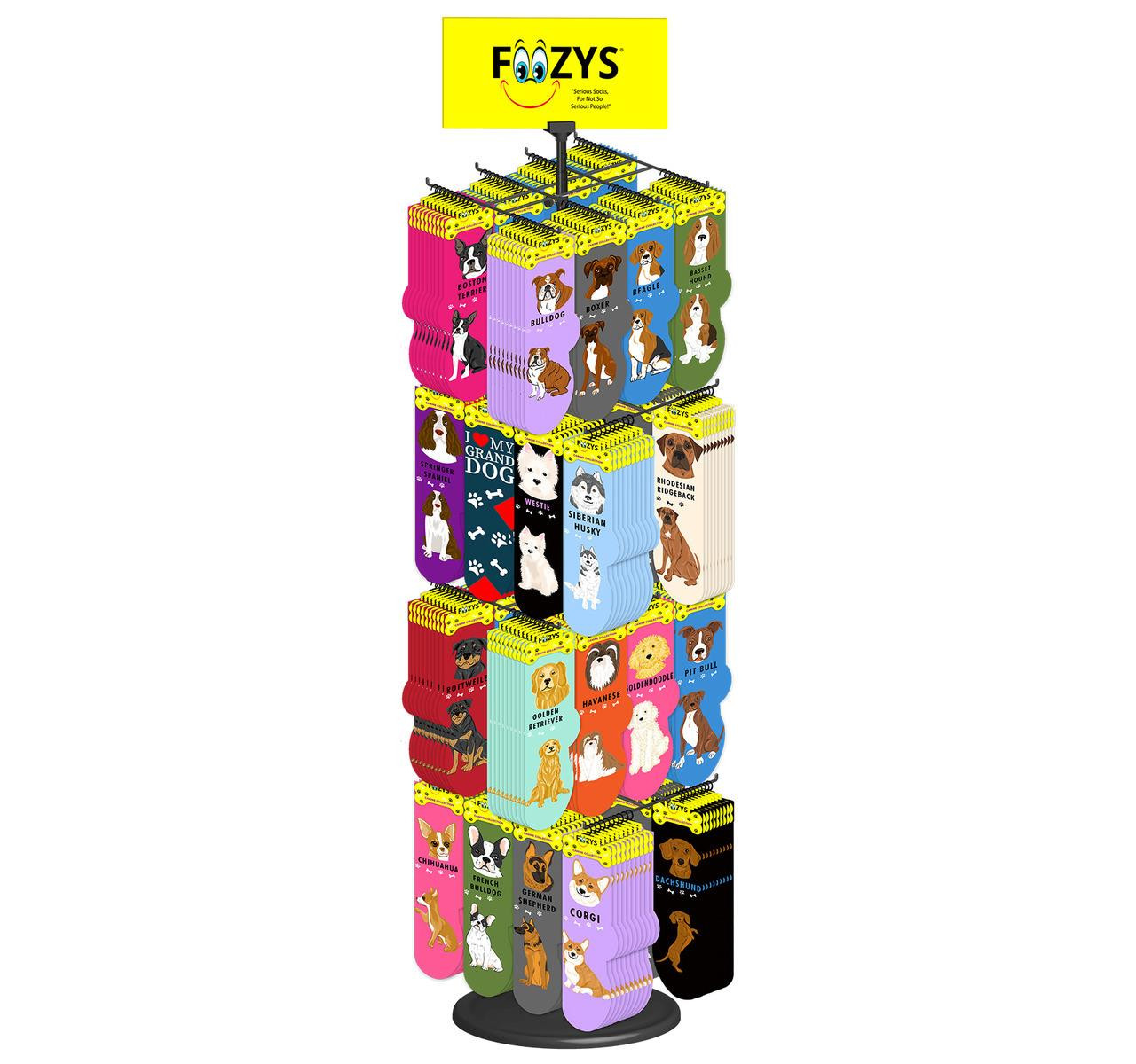 Canine Sock Spin Rack 384ct