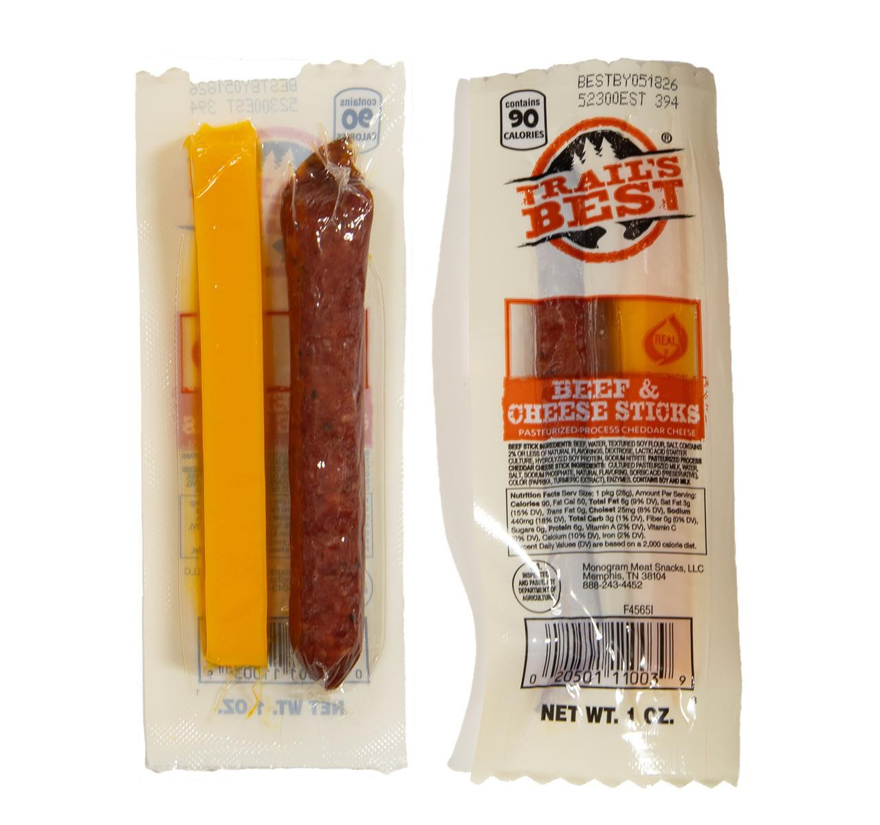 Beef & Cheese Sticks 1oz 6/20ct