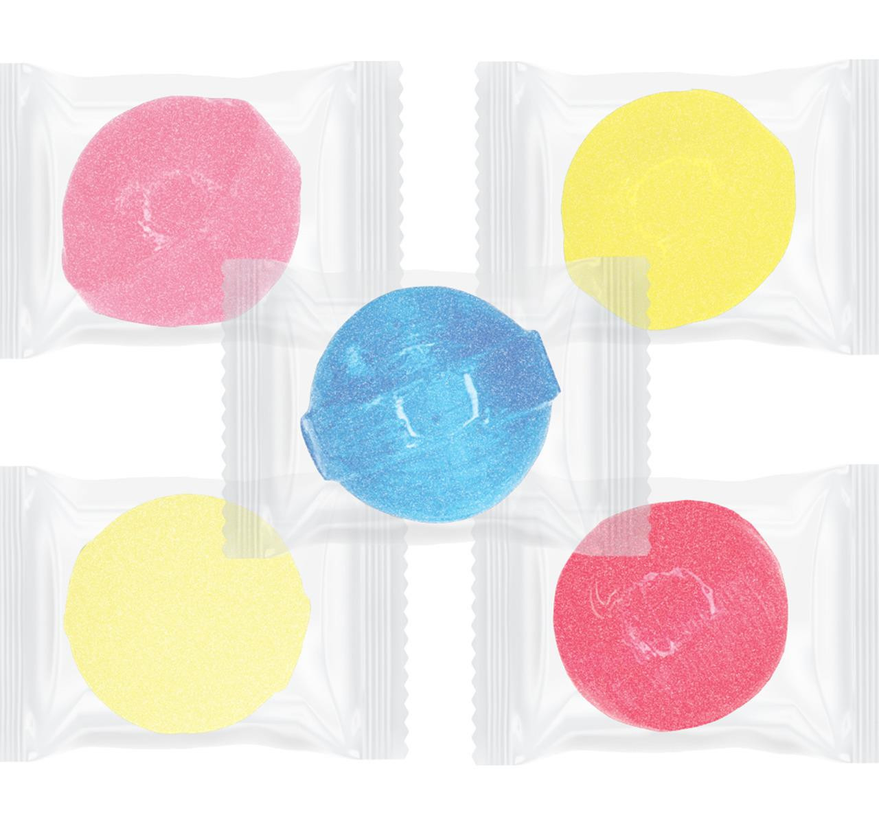 Natural Assorted Sour Powder Flavor Drops Wrapped 10lb