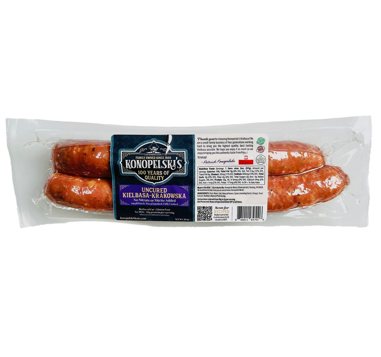 Uncured Kielbasa Krakowska 16/14oz