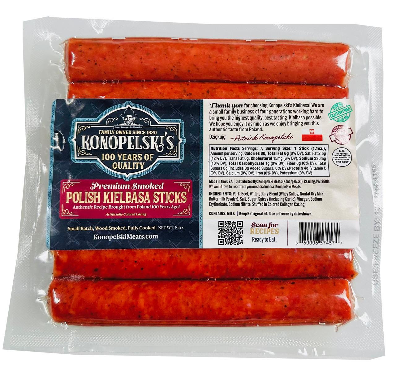 Original Kielbasa Snack Sticks 20/8oz