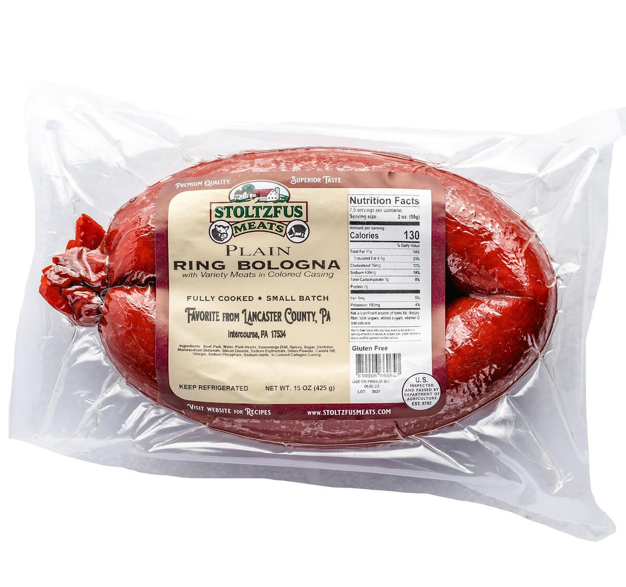 Plain Ring Bologna 15/15oz