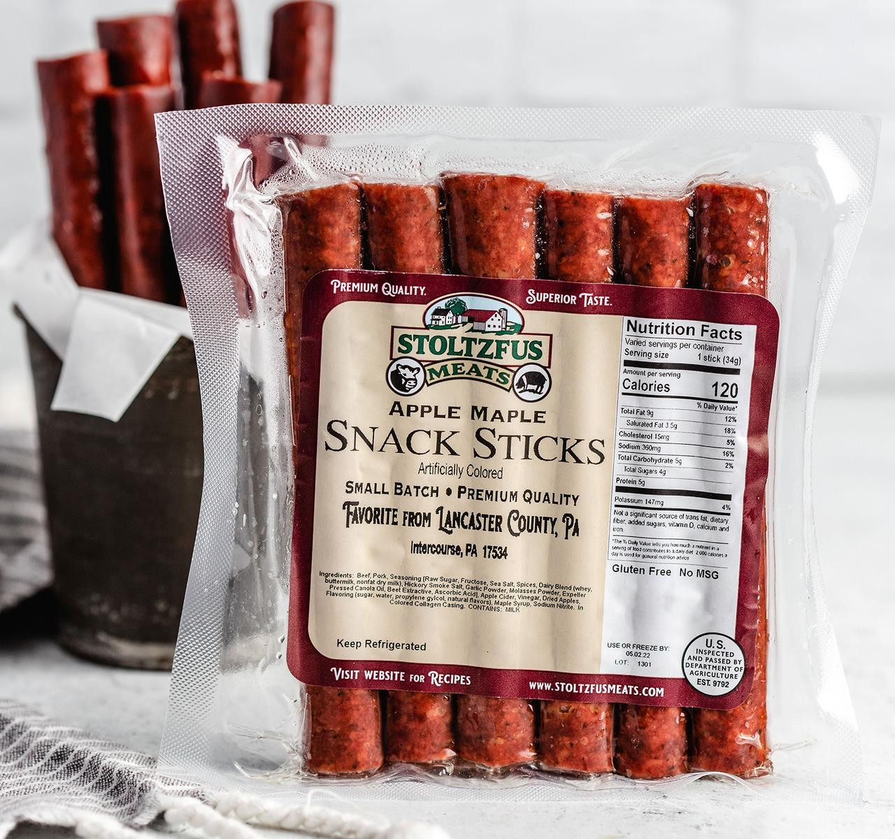 Apple Maple Snack Sticks 20/6oz