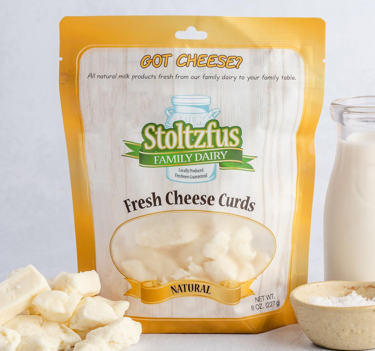 Natural Cheese Curds 6/8oz